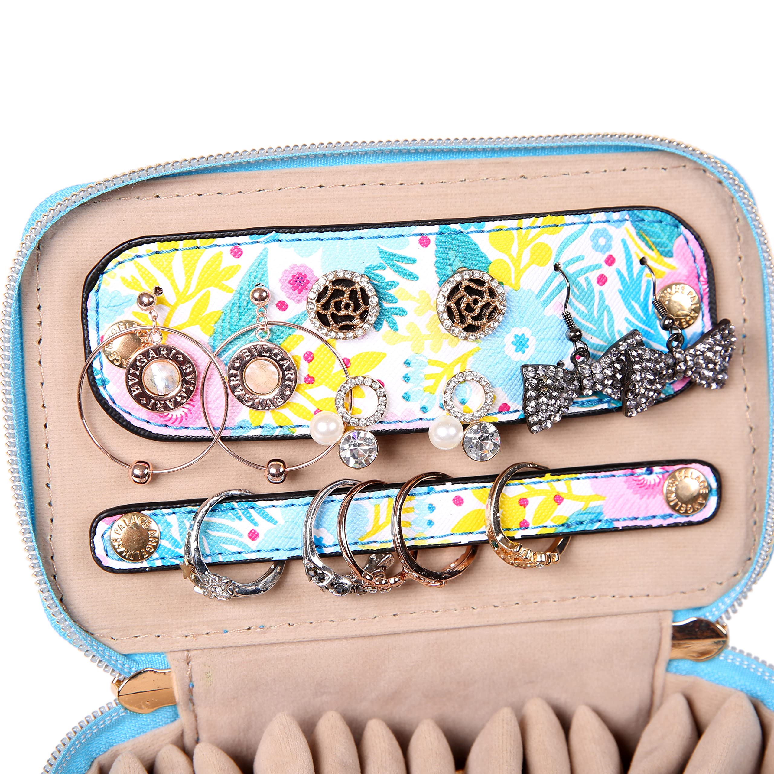 Opvouwbare Fluwelen Reis Sieraden Roltas Organizer Voor Armbanden Kettingen Alleen Geüpgraded Met Elastische Band Anti-Wikkeling