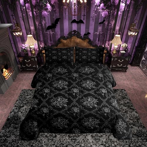 Feelyou Gothic Comforter Set Full Size Bedding Set