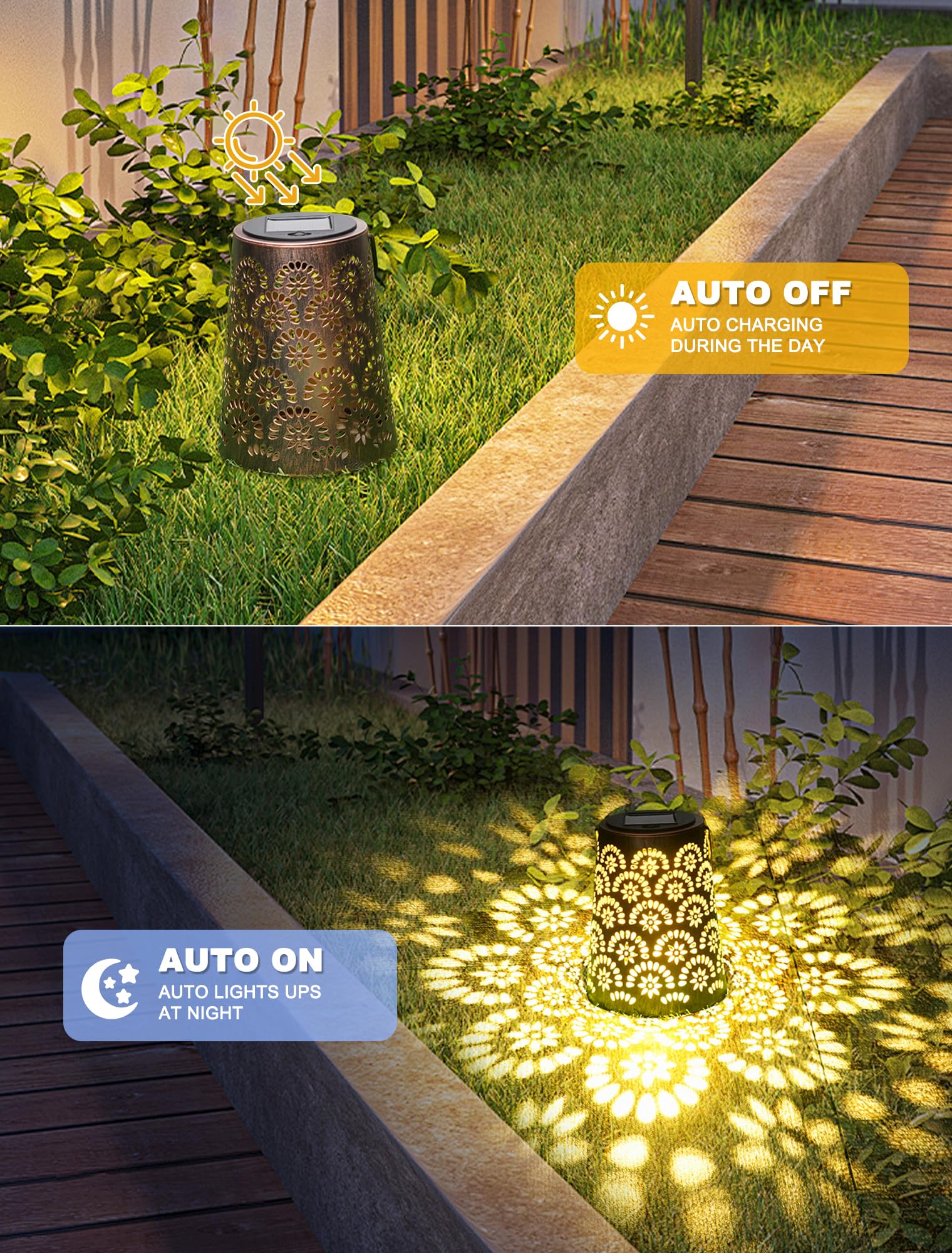 Lanterne Solari Da Esterno A Forma Di Farfalla | 2 Pezzi Con Sospensione | Luci LED Per Giardino, Cortile | Carica Solare Automatica - Foto 8