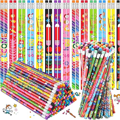 Miniatura 1 de Teling School Pencils Welcome Back to School Pencils Back to School Supplies First Day of School Pencils Motivational School Pencils for Kids