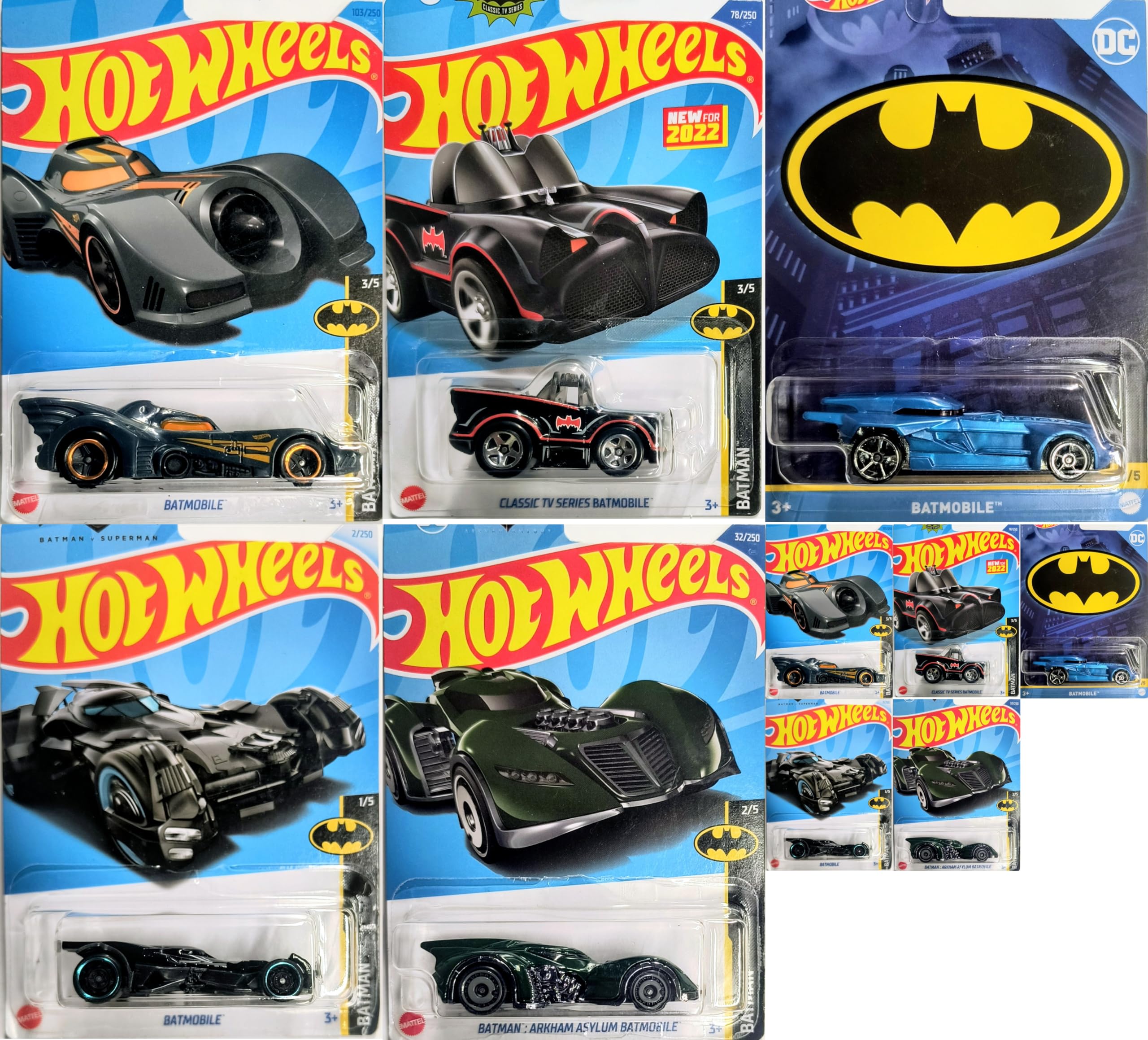 Amazon.com: Hot Wheels Batmobile Batman Dark Knight Multi Car Set