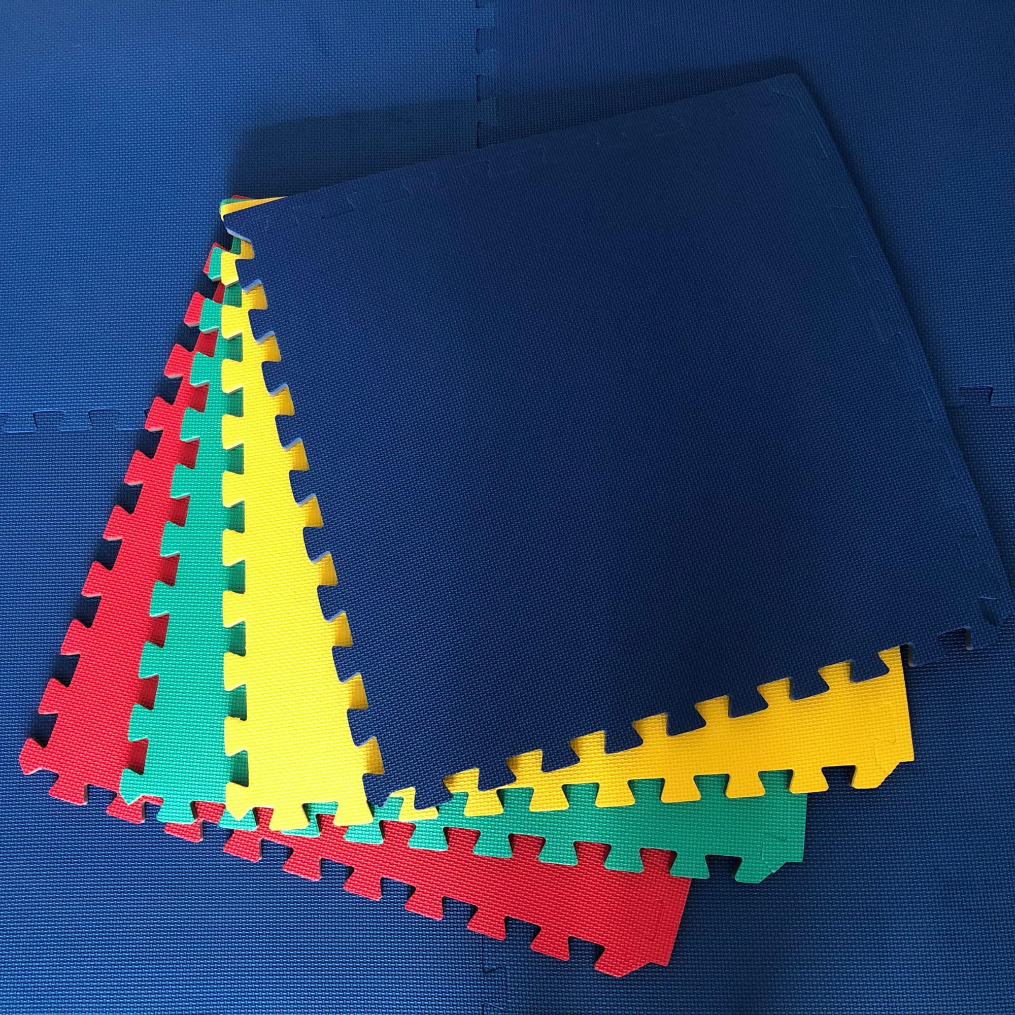 8 x Suelos para Niños Y Infantiles EVA Puzzle Colchonetas 60cm x 60cm x12mm con Reverso Antideslizante