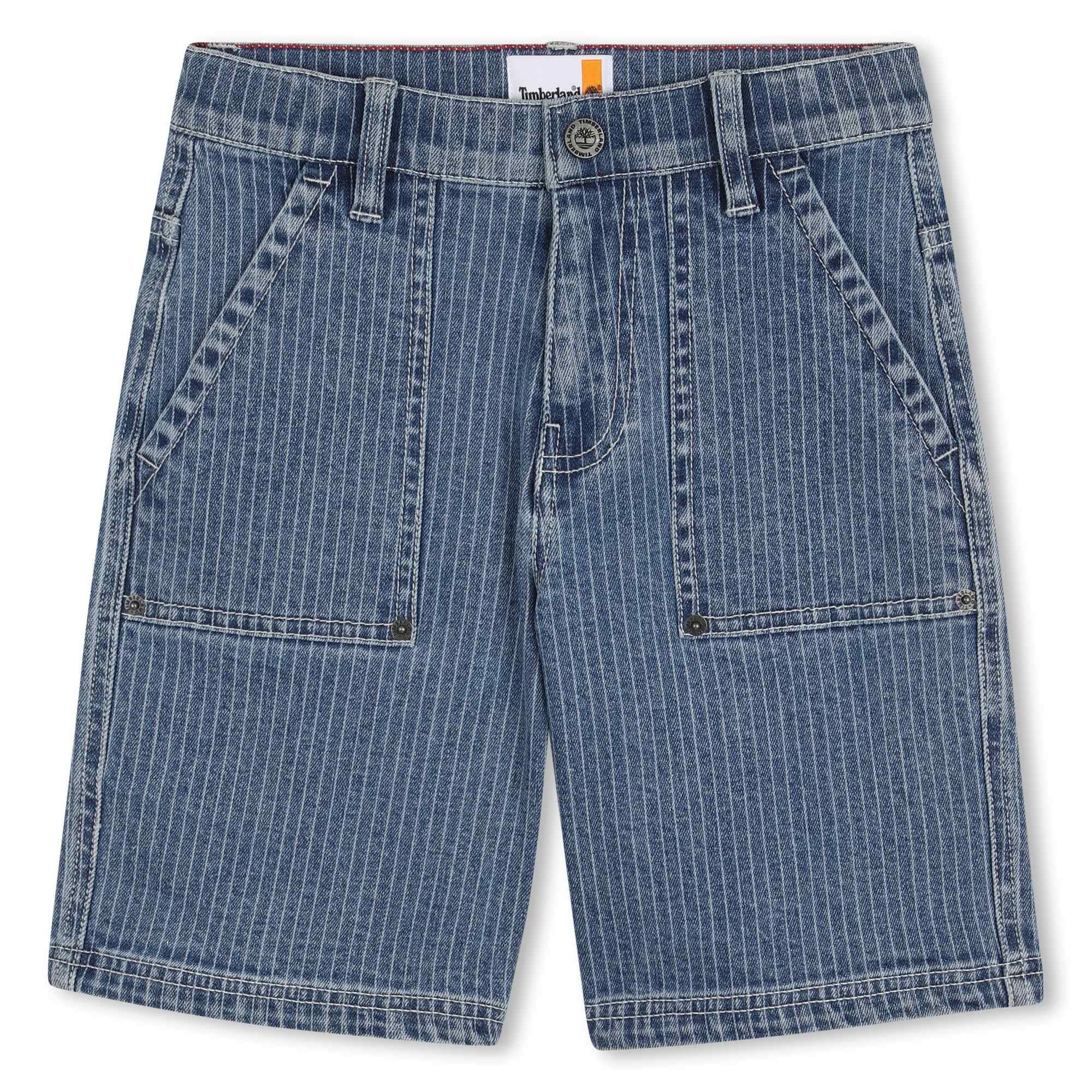 Timberland Pantalones Cortos de Mezclilla para niño, Azul, 4 años