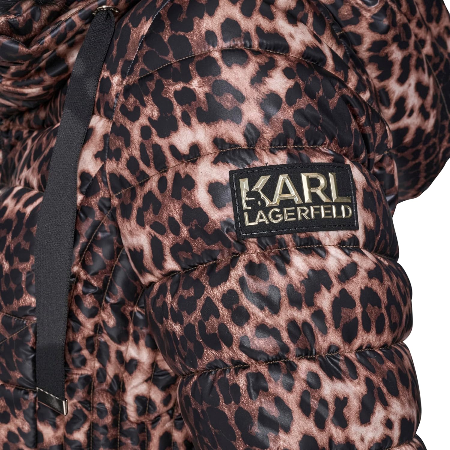 KARL LAGERFELD Women's Zip Front Double Collar Jacket