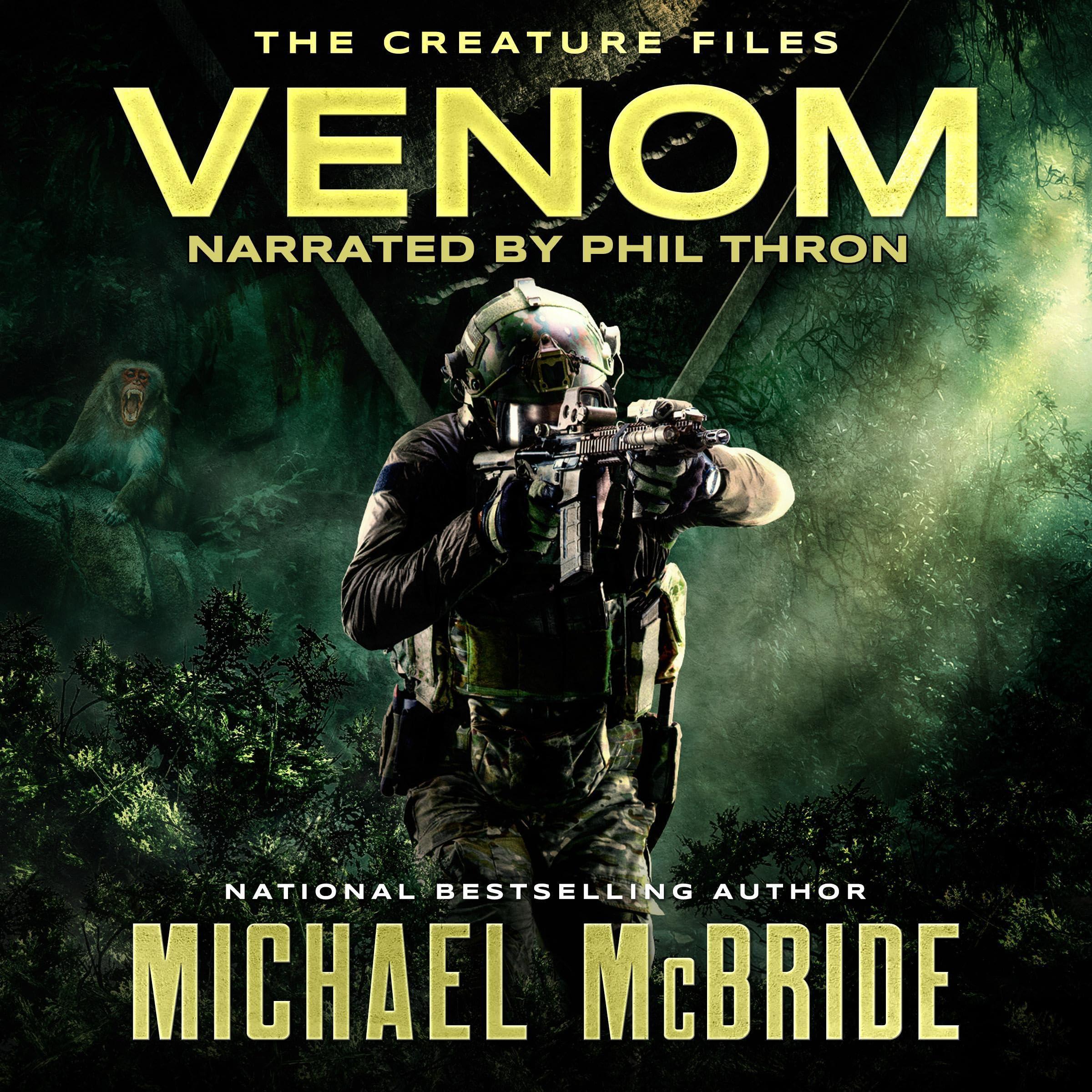 Cover art for Venom: A Sci-Fi Horror Novel (The Creature Files, Book 2)
