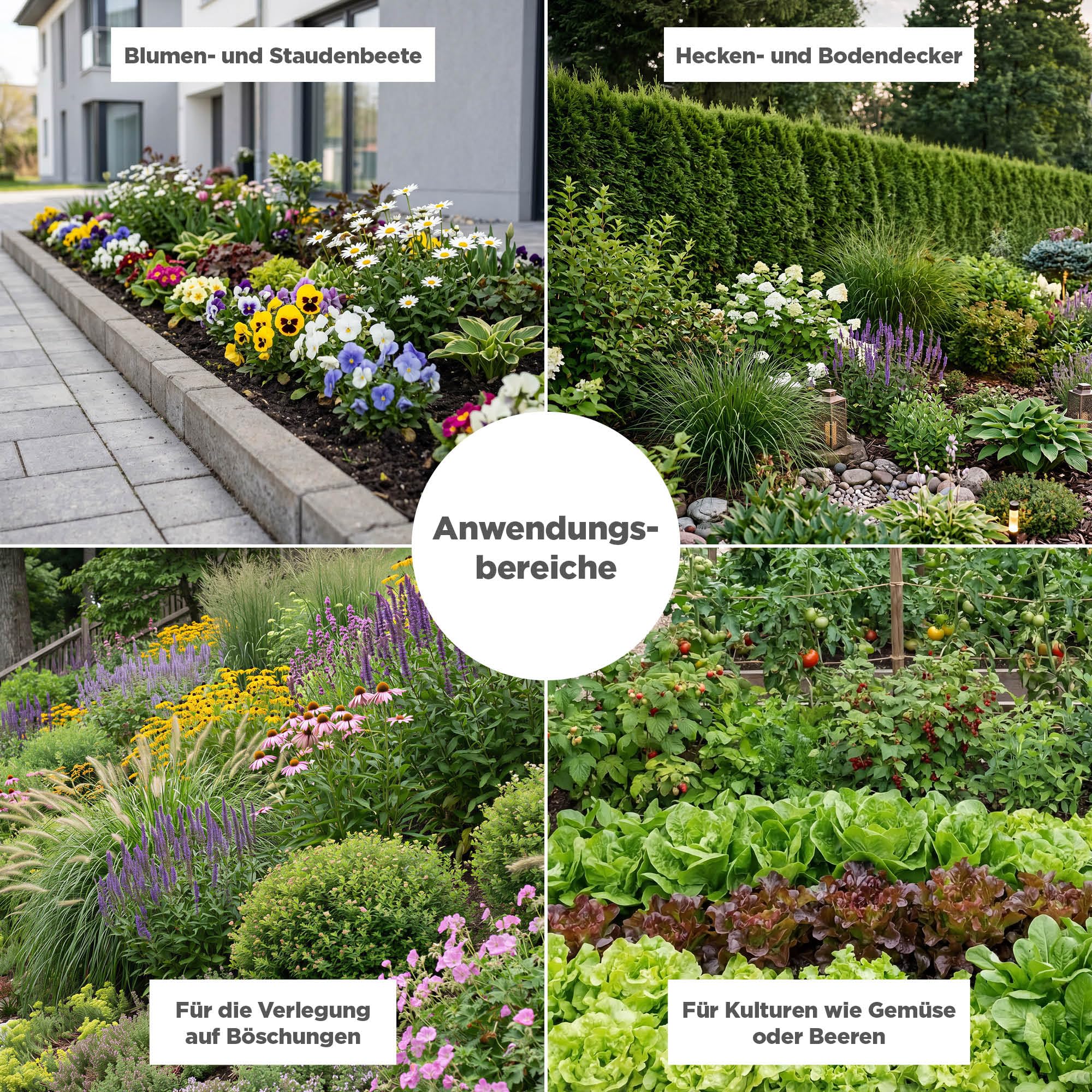 blizz-z Mulchmatte Unkrautvlies Filzmatte B: 1,20 m x L: 20 m (1 Rolle) | Stärke 250g/m² - Unkrautschutz Kälteschutzmatte für Gartenpflege - aus Schafswolle 100% biologisch abbaubar - Made in EU