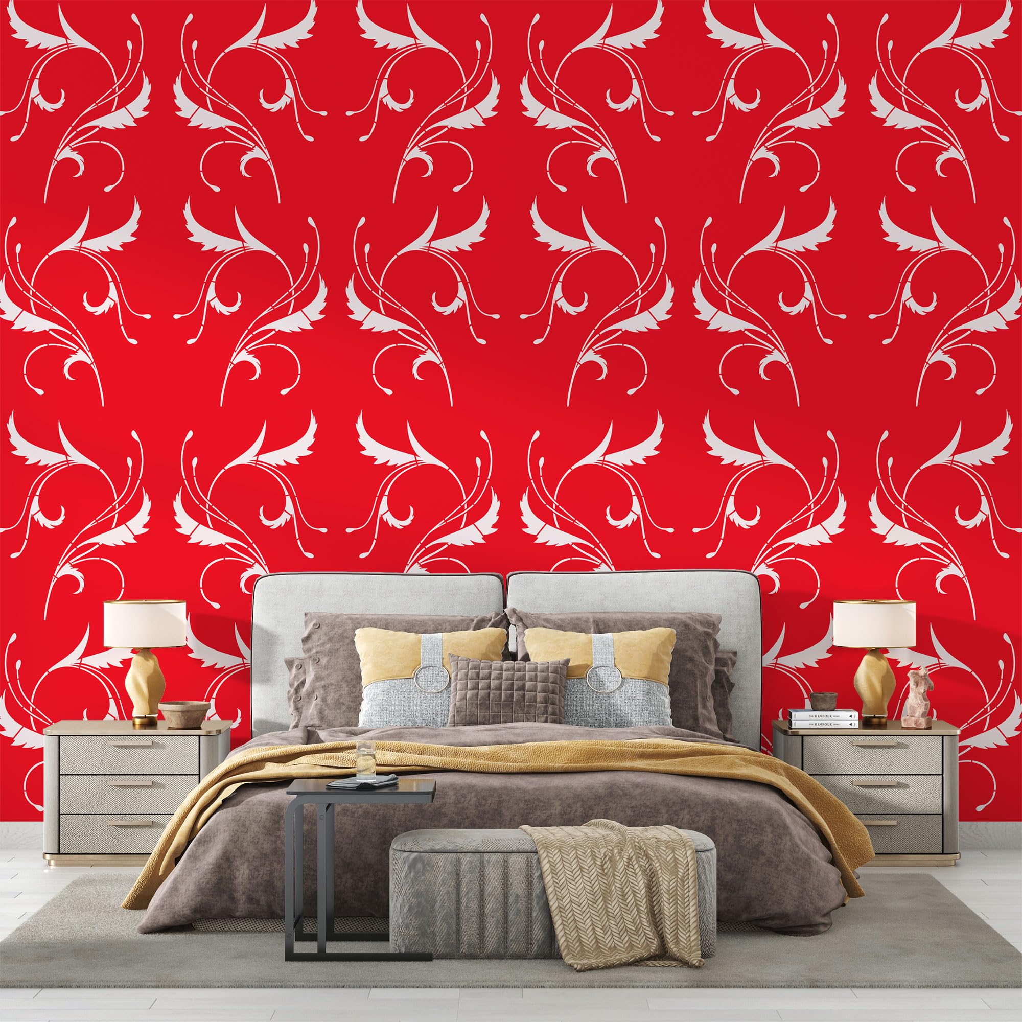 StenCart Floral Swirl Designs Pack of 4 Reusable Wall Stencil Design Stencil for Wall Painting Home Wall Decoration(16 inch x 24 inch)–Suitable for Room Decor,Ceiling and Floors Stencil (B0D6VW8J1X) Amazon Price History, Amazon Price Tracker