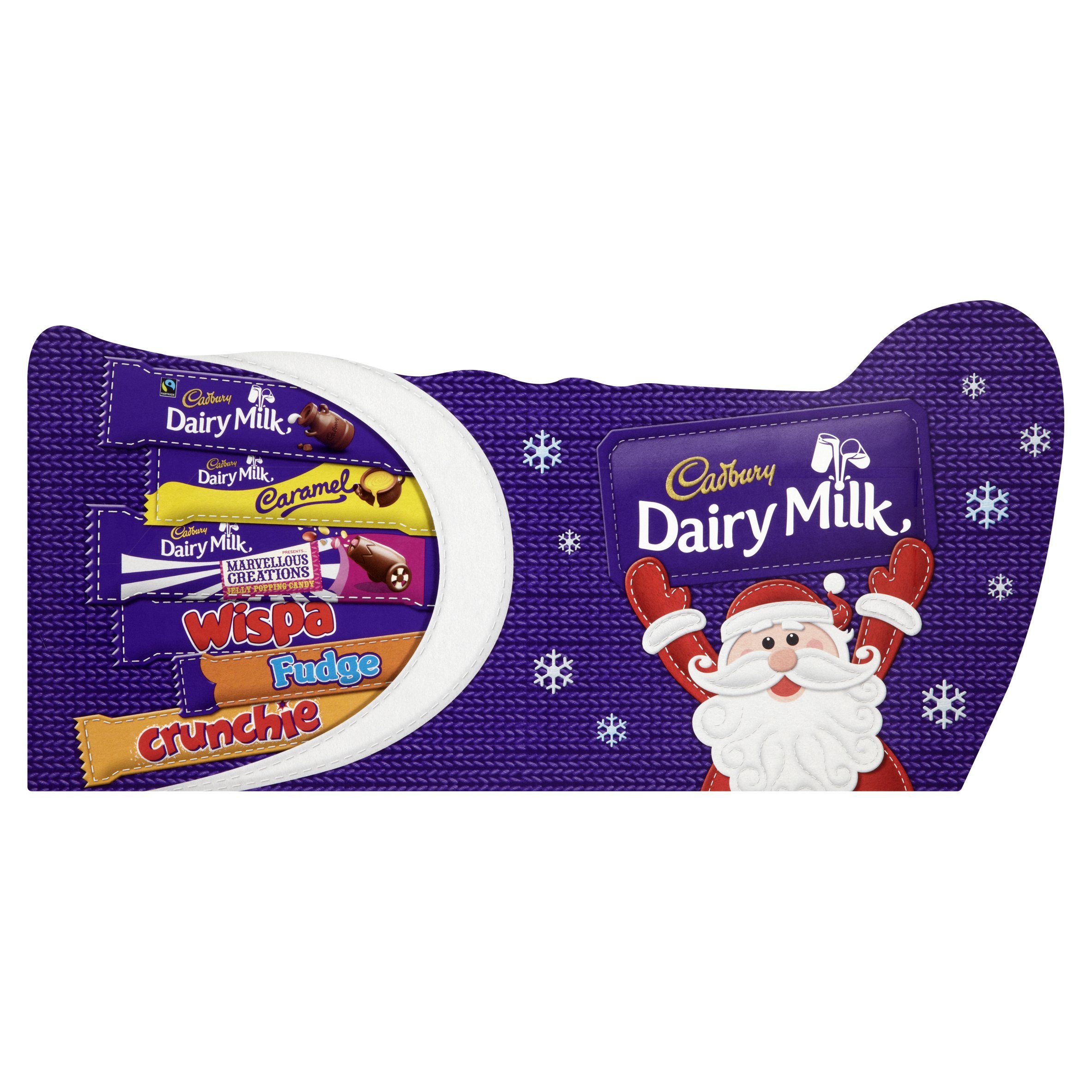 Cadbury Calza di Natale al cioccolato selezione assortita (208 grammi, confezione da 8)