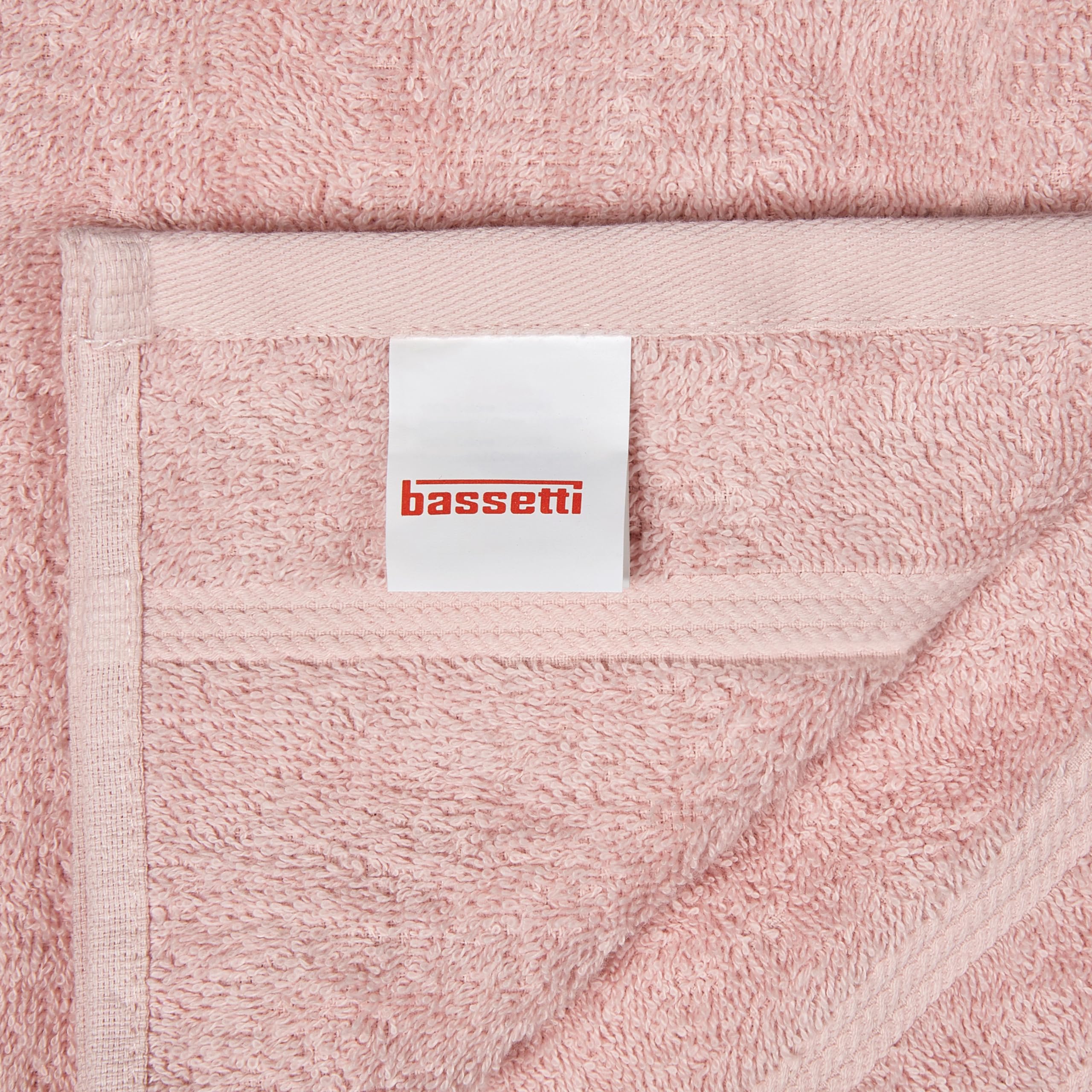 Bassetti Morbido Asciugamano Asciugamani 480 gr 100% Cotone Set da 5 pz (2 da 58x105 cm + 2 da 38x55 cm + 1 da 70X140 cm) - Collezione MONIQUE - ORCHIDEA Q1
