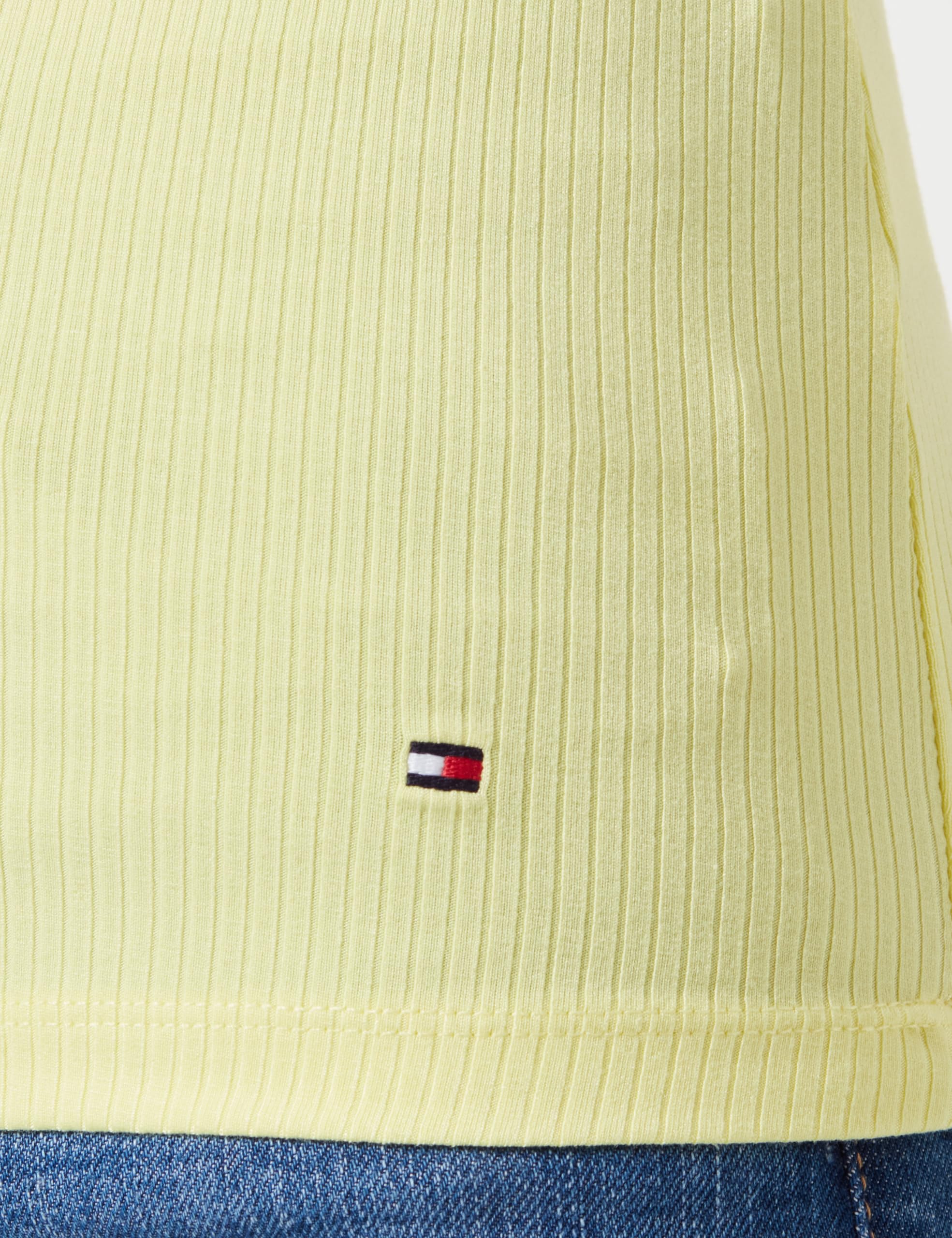 Tommy Hilfiger Inne dzianinowe topy Kobiety Slim 5x2 Rib Tank Top Ns