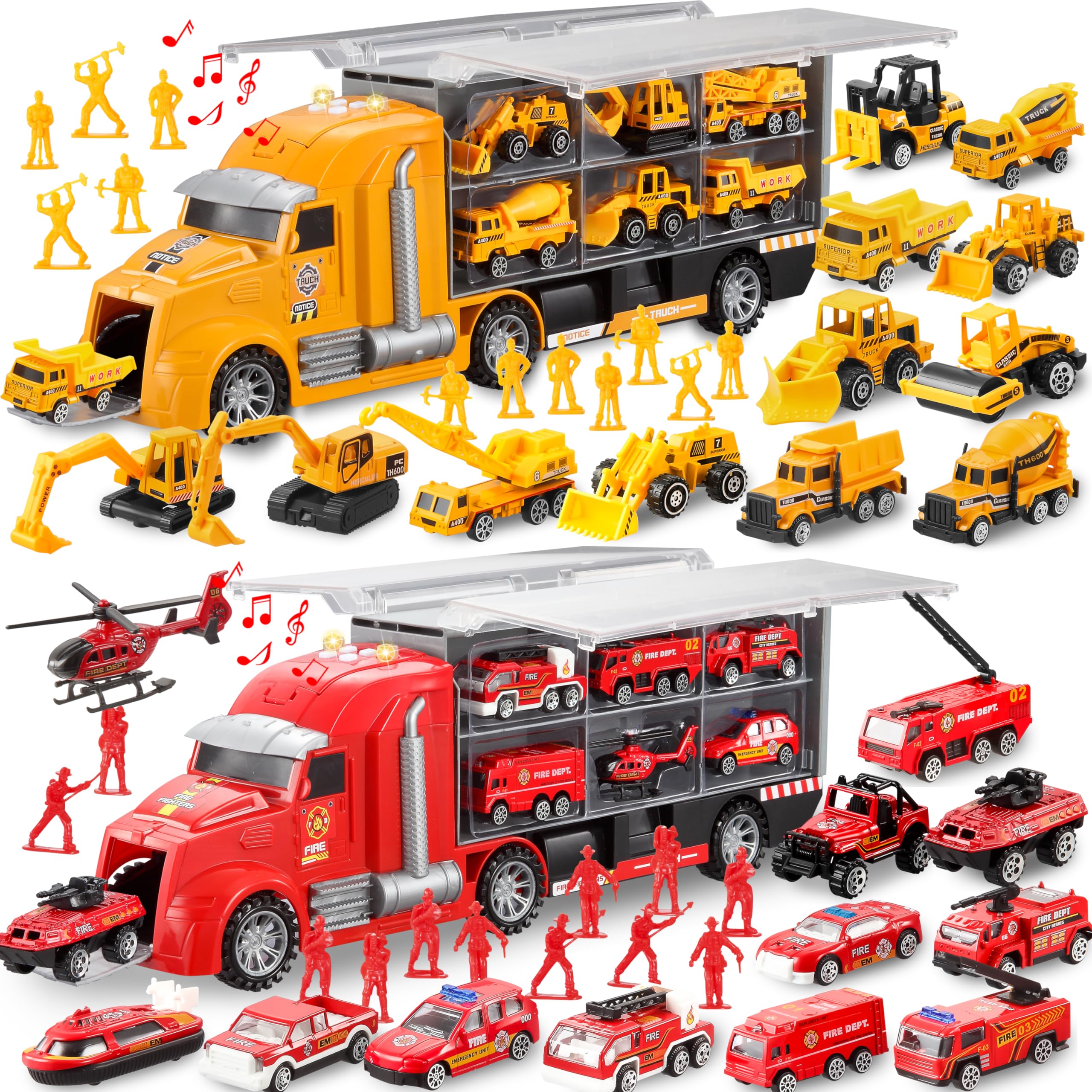 Amazon.com: JOYIN 25pcs Die-cast Construction Play Vehicle Set