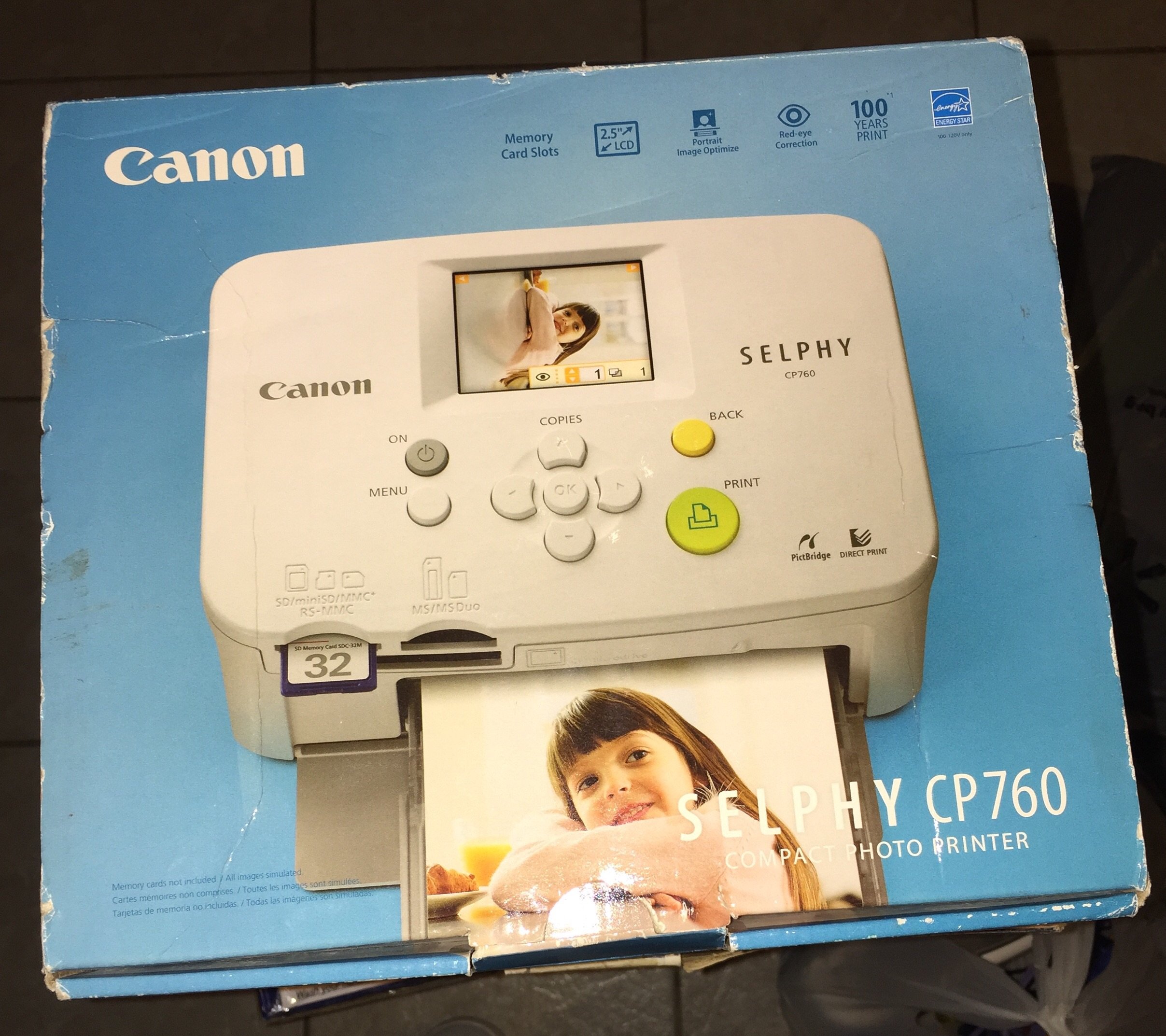 Canon SELPHY CP760 Compact Photo Printer (2565B001) : Amazon.ca
