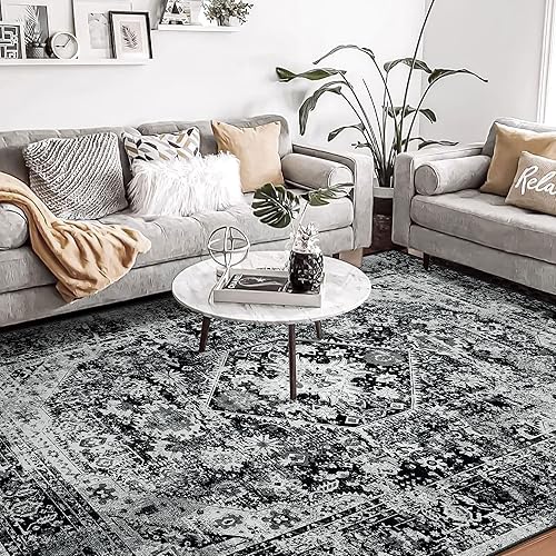 Miniatura 7 de MUJOO Alfombra lavable para pasillos, antideslizante, larga, para cocina, baño, dormitorio, mesita de noche, cuarto de servicio, alfombra bohemia