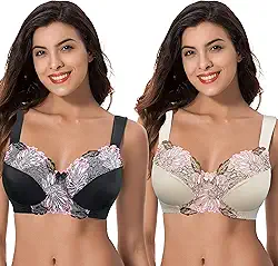 Sutiã feminino plus size minimizador sem forro renda cobertura total