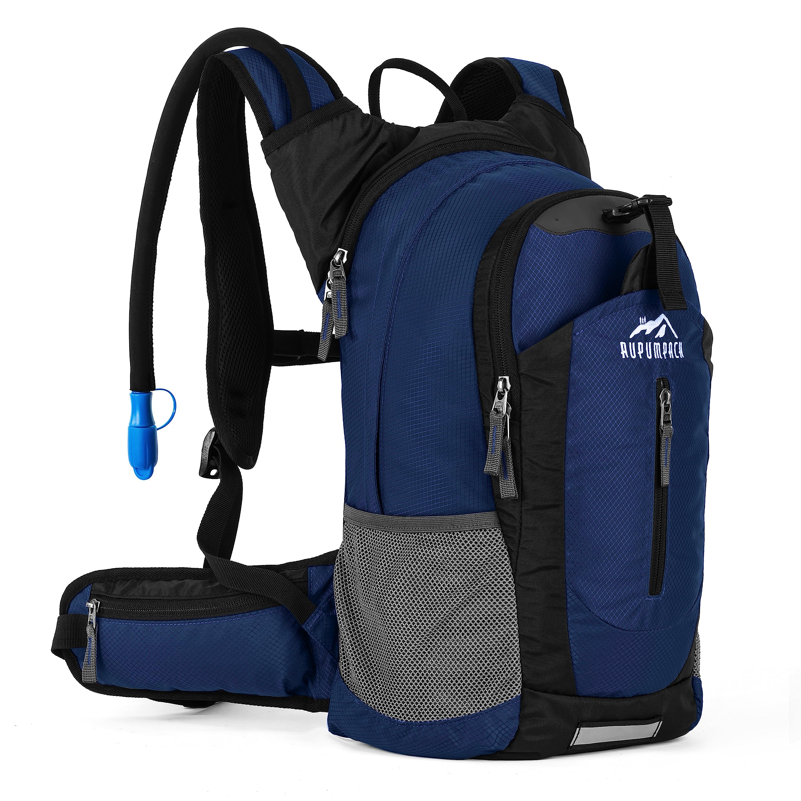 RUPUMPACK Insulated Hydration Backpack Pack with 2.5L BPA Free Bladder, Lightweight Daypack Water Backpack for Hiking Running Cycling, School Commuter, Fits Men, Women, Kids, 18L