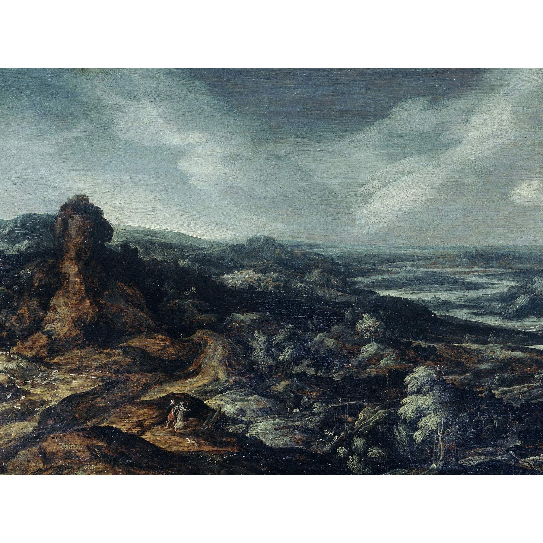 De Keuninck Landscape With Tobias And Angel Large Wall Art Poster Print Thick Paper 18X24 Inch