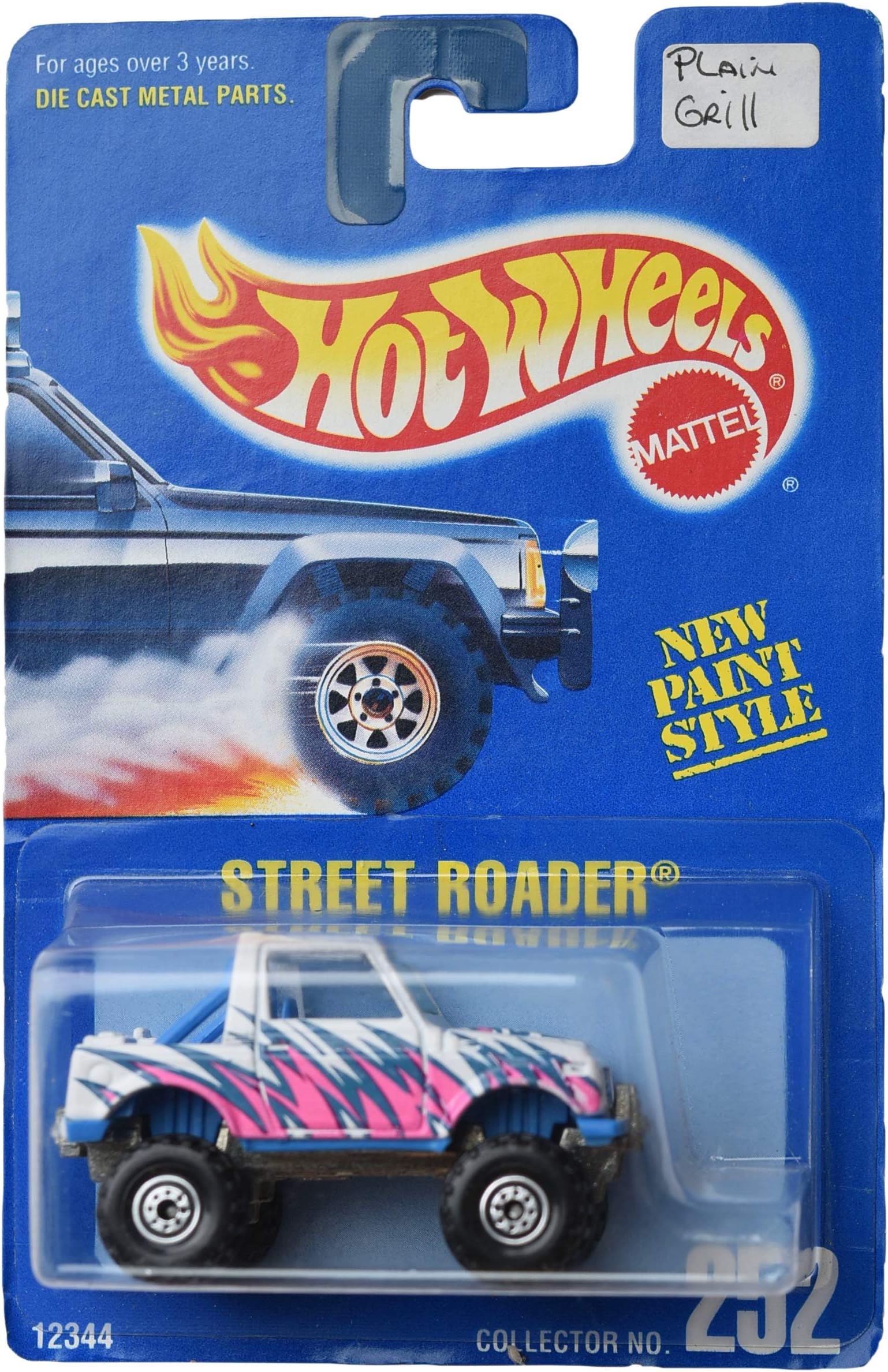 Hot Wheels Street Roader #252 Plain Grill, White
