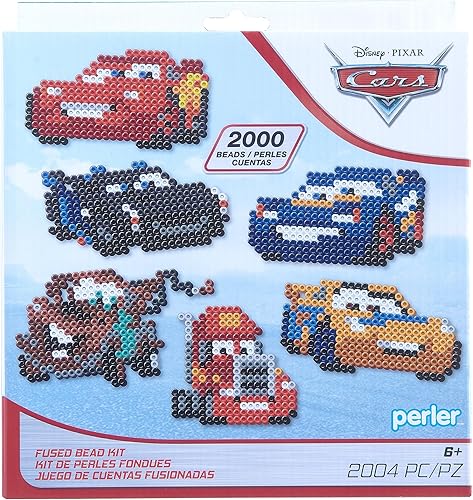 Perler Cars - Kit de manualidades con cuentas fundidas, multicolor, 2004 piezas