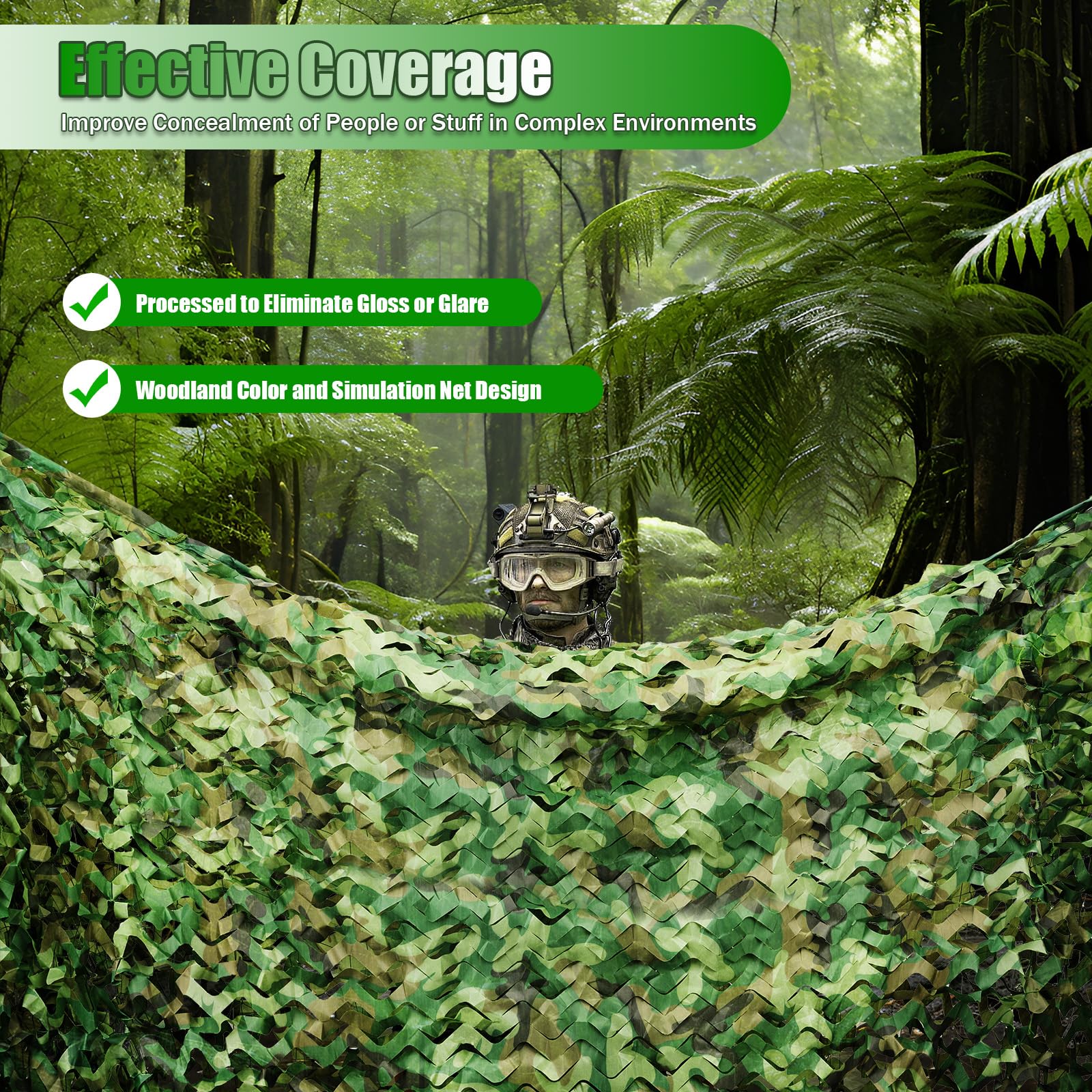 Camouflage Jagd Tarnnetz Bundeswehr Armee Army Netz Sichtschutz Net Tarnung Camo Hunter Military 8x8m Camping Jagd für Camping Waldlandschaft Garten Party Dekorationen