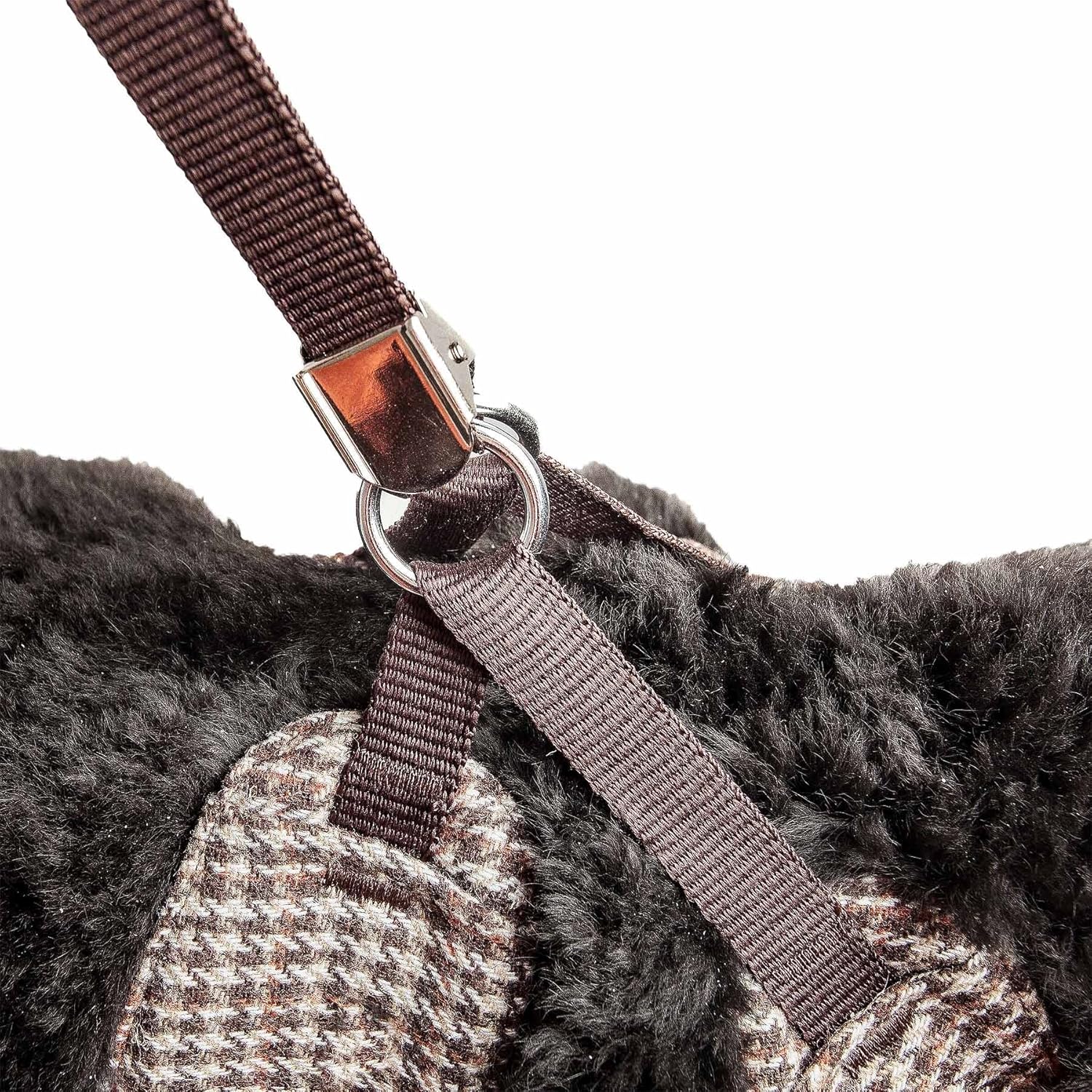 Pet Life ® Luxe 'Houndsome' Mesh Reversible and Breathable Adjustable Plaid Collared 2-in-1 Chest Dog Harness and Leash