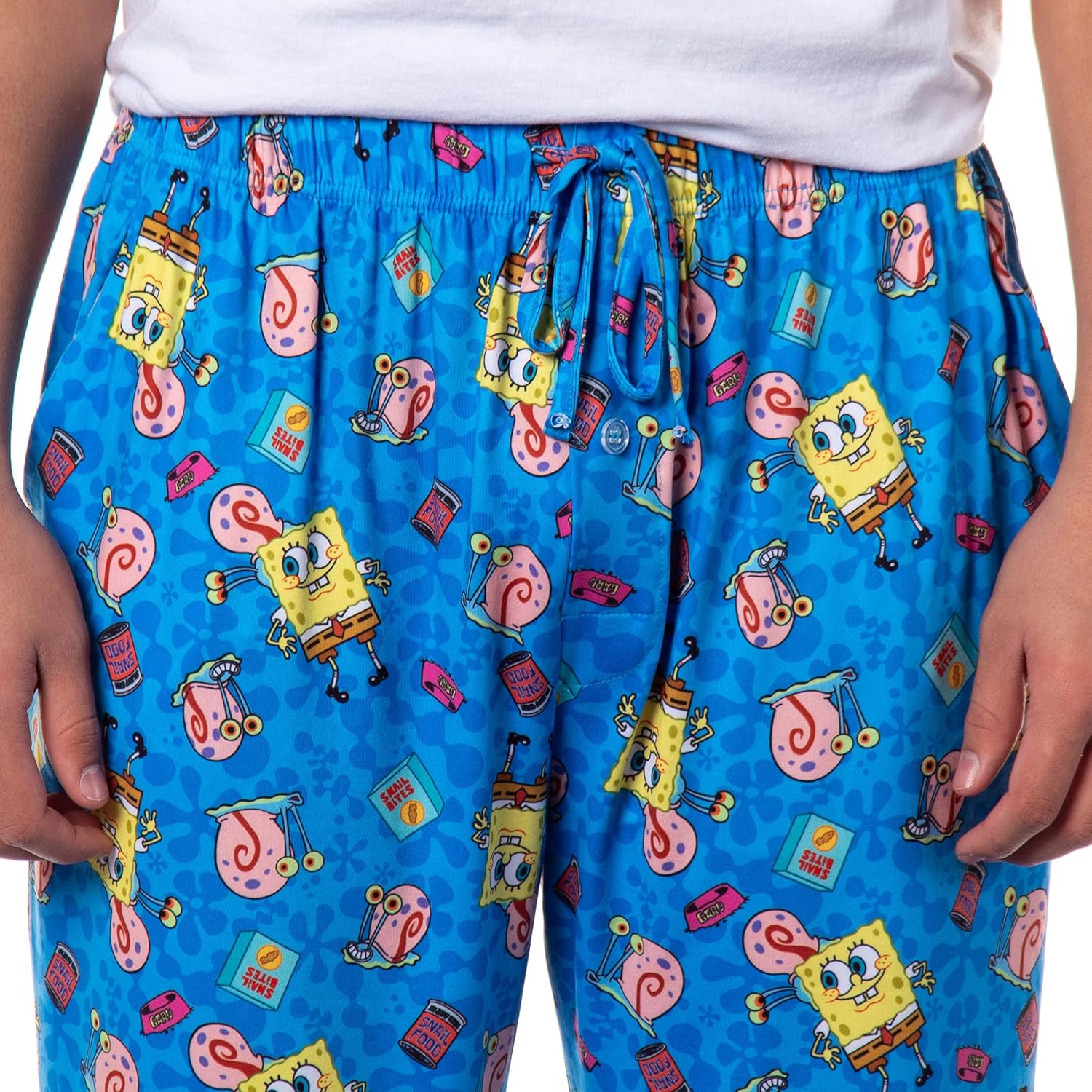 SpongeBob SquarePants Men's Gary The Snail Sleep Pajama Pants For Adults - Image 3