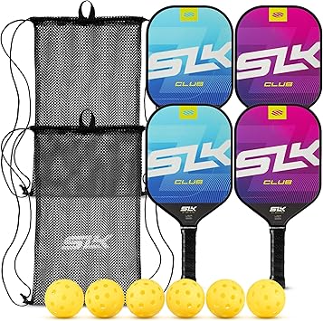Selkirk Sport SLK Club Pickleball Paddle Bundle | Graphite & Fiberglass Pickleball Paddles with SX3 Honeycomb Core