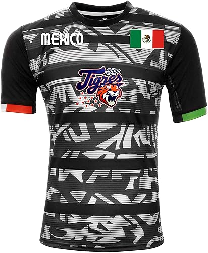 Jersey México Tigres de Quintana Roo 100% Poliéster BlackGrey_Hecho en México