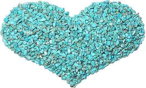 MAIBAOTA Chips de piedra turquesa verde natural a granel, pequeñas piedras trituradas, piedras decorativas para relleno de jarrones, botellas,