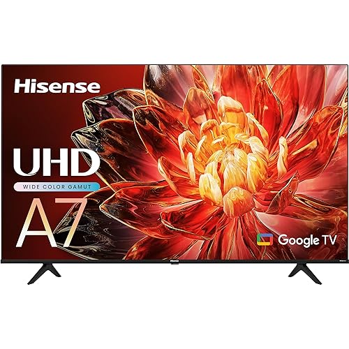 Hisense A7 Series 50-Inch Class 4K UHD Smart Google TV with Voice Remote, Game Mode Plus, Chromecast Built-in (50A7N, 2024 Model)