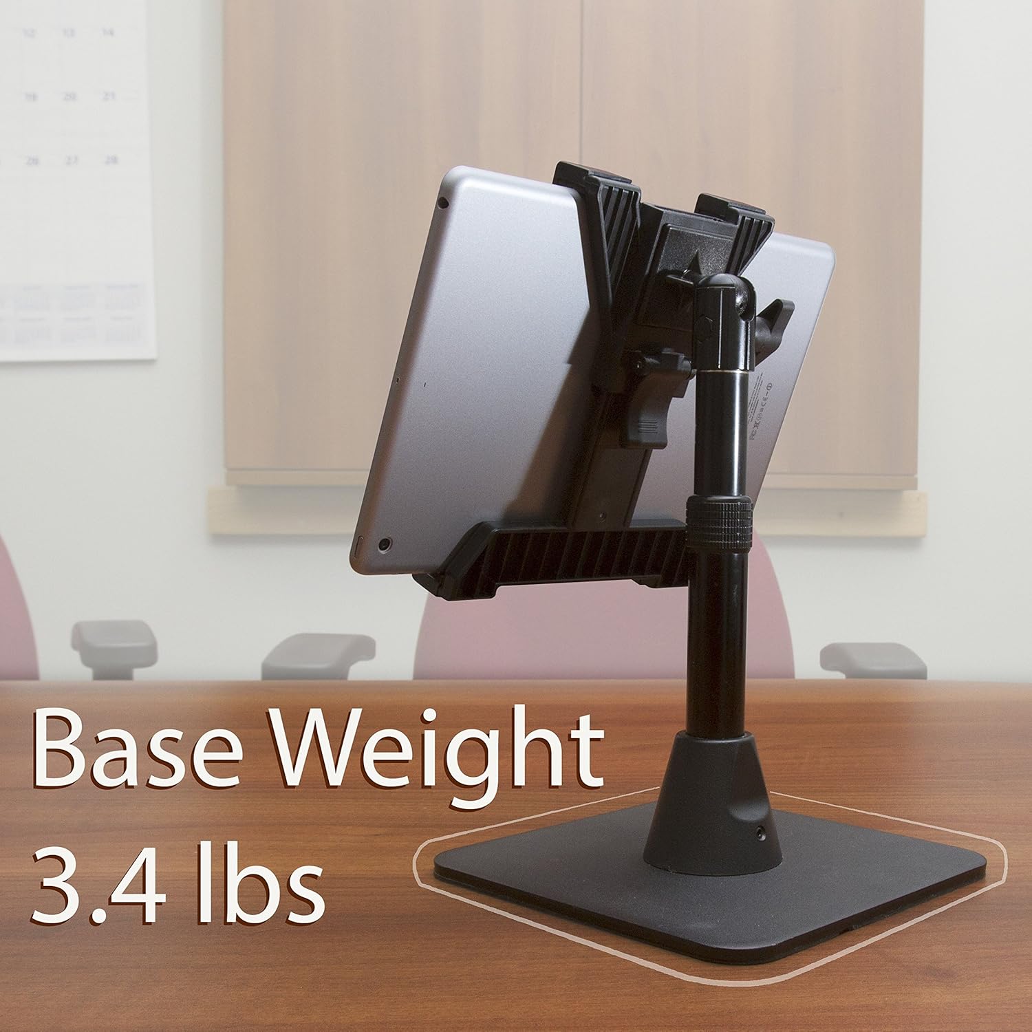 iBolt TabStandPro - Heavy Duty Metal Weighted Base Table Mount for All 7" - 10" Tablets (iPad, Nexus, Samsung Tab) for Desks, Tables, Countertops: Great for Homes, Schools, Businesses, and Offices