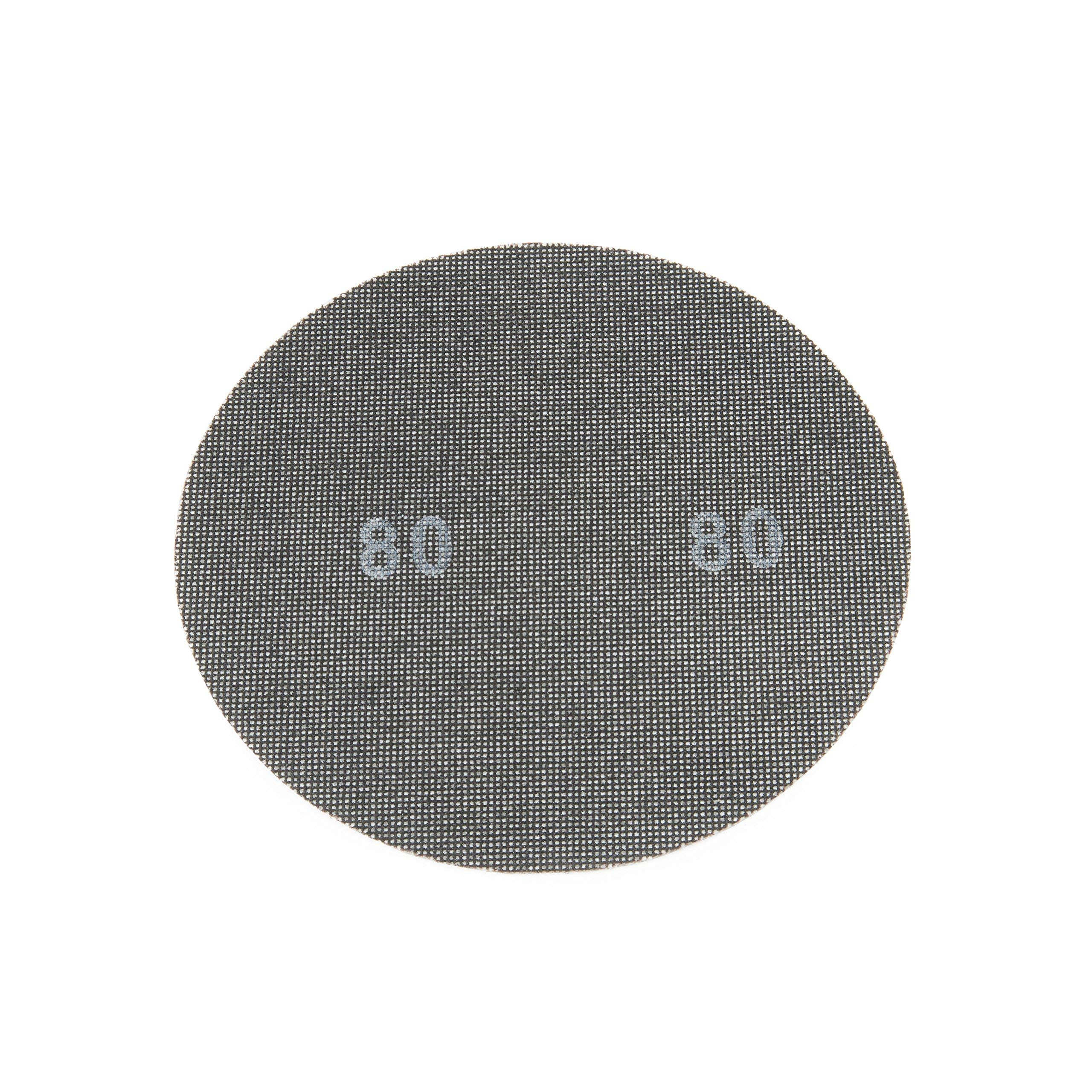 Juego de discos abrasivos (225 mm, 50 unidades, grano 80, ideal para lijadoras de techos, lijadoras de construcción en seco y lijadoras de plato)