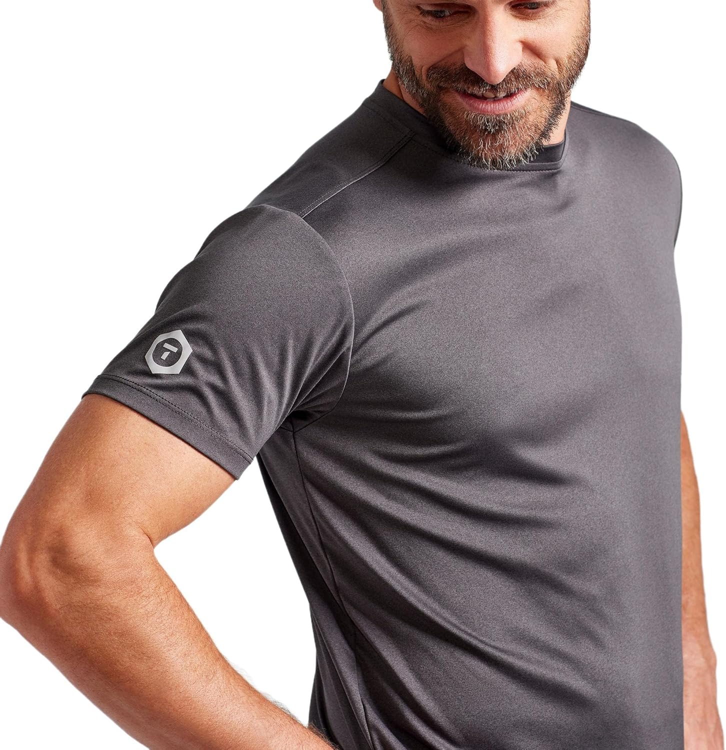 TRUEWERK B1 Sun Short Sleeve Tee for Men, Sun Protection Shirts, Moisture Wicking, UPF +50 Thermo Regulating Shirt - Image 3