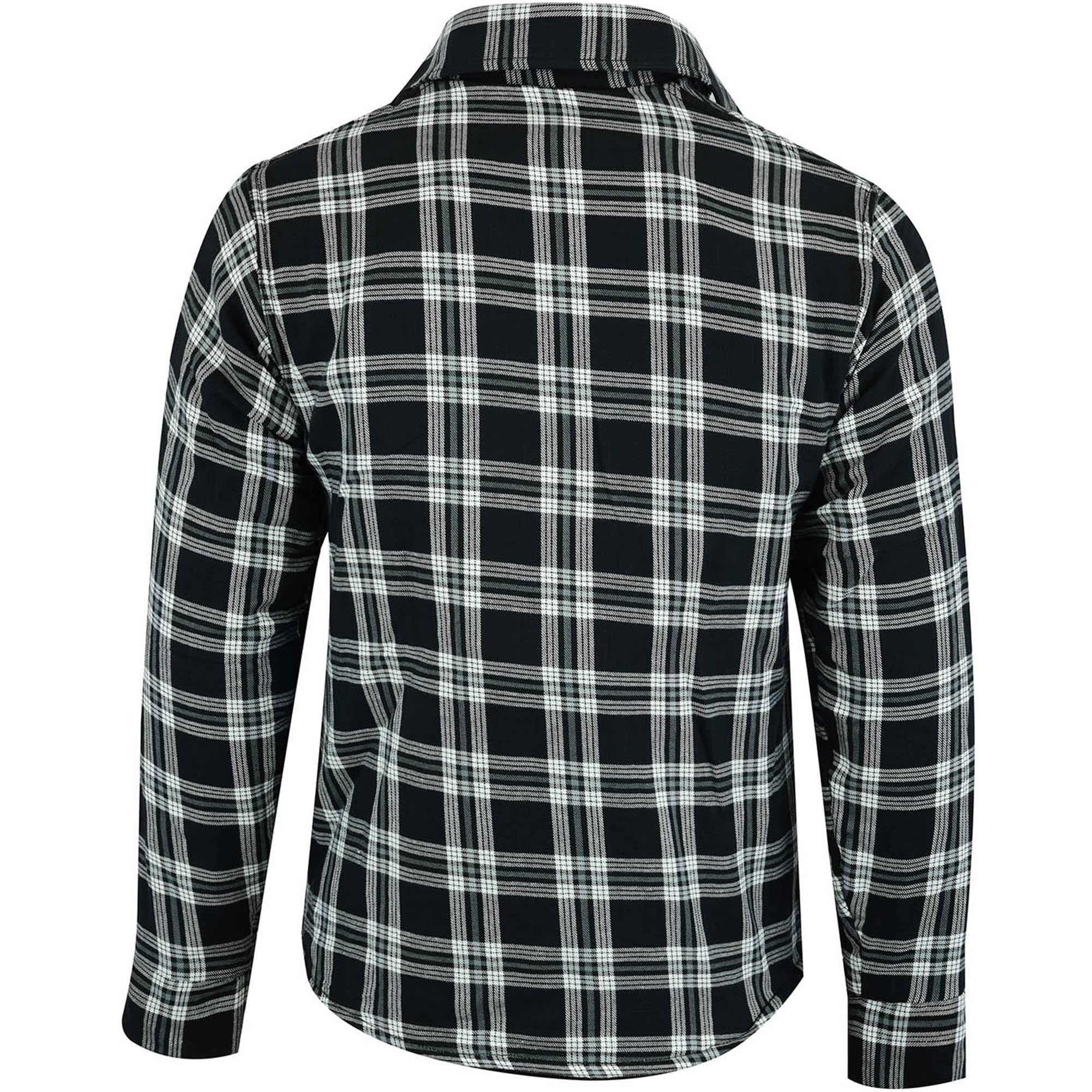 BULLDT Motorradhemd Herren mit abnehmbare CE-Protektoren - Klassisch 100% Baumwolle Holzfäller Flanellhemd - Biker Motorradjacke Hergestellt mit Aramid-Kevlar-Futter - Mit Schutz (EN 1621-1)