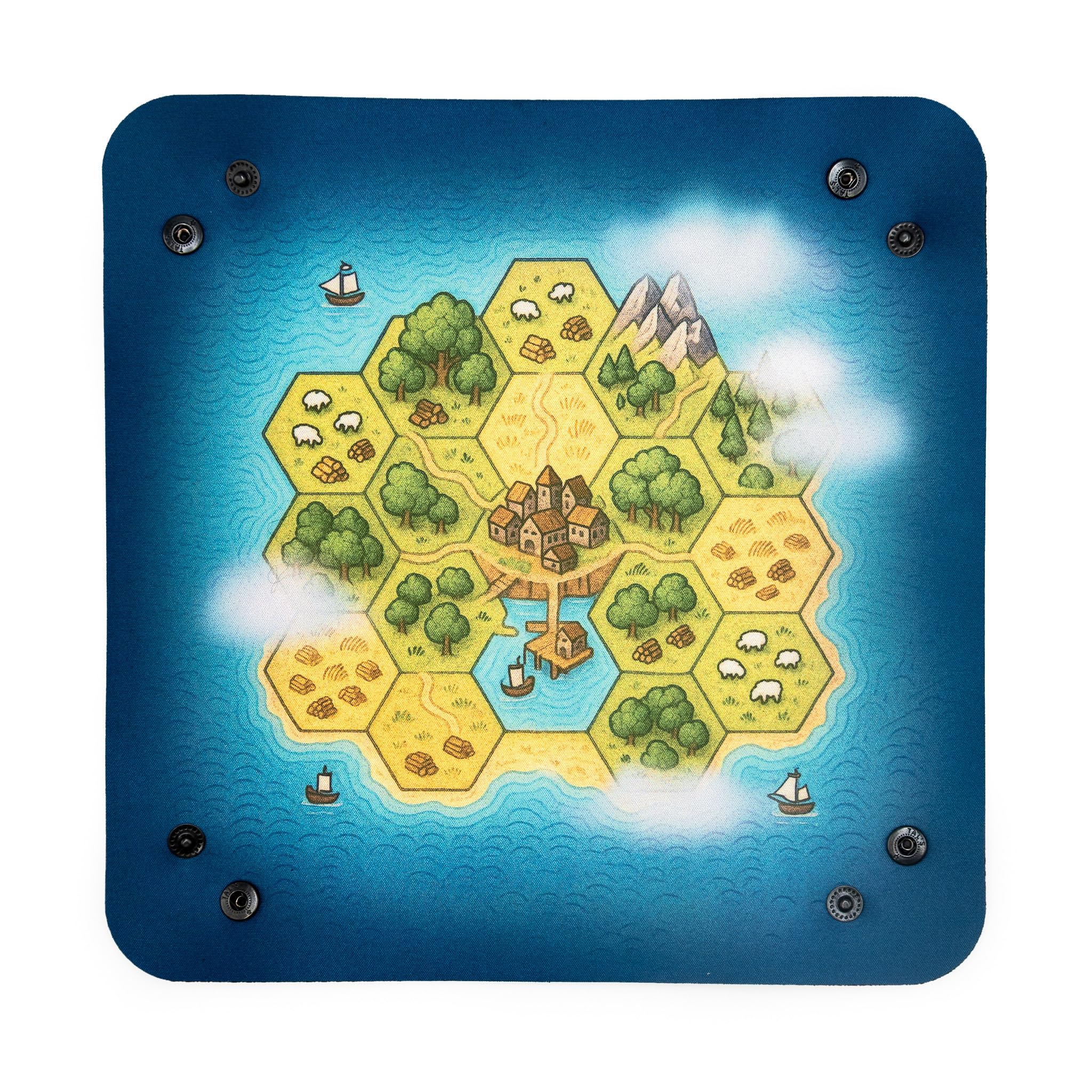 Taca w kości do gier planszowych i RPG - osadnicy 22 x 22 cm