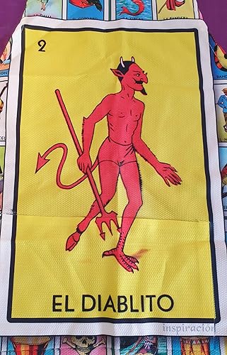 Miniatura 7 de Delantales de lotería mexicana Mandil divertidos para hombre y mujer, delantal para parrilla de barbacoa, delantal de cocina maestro de cocina para