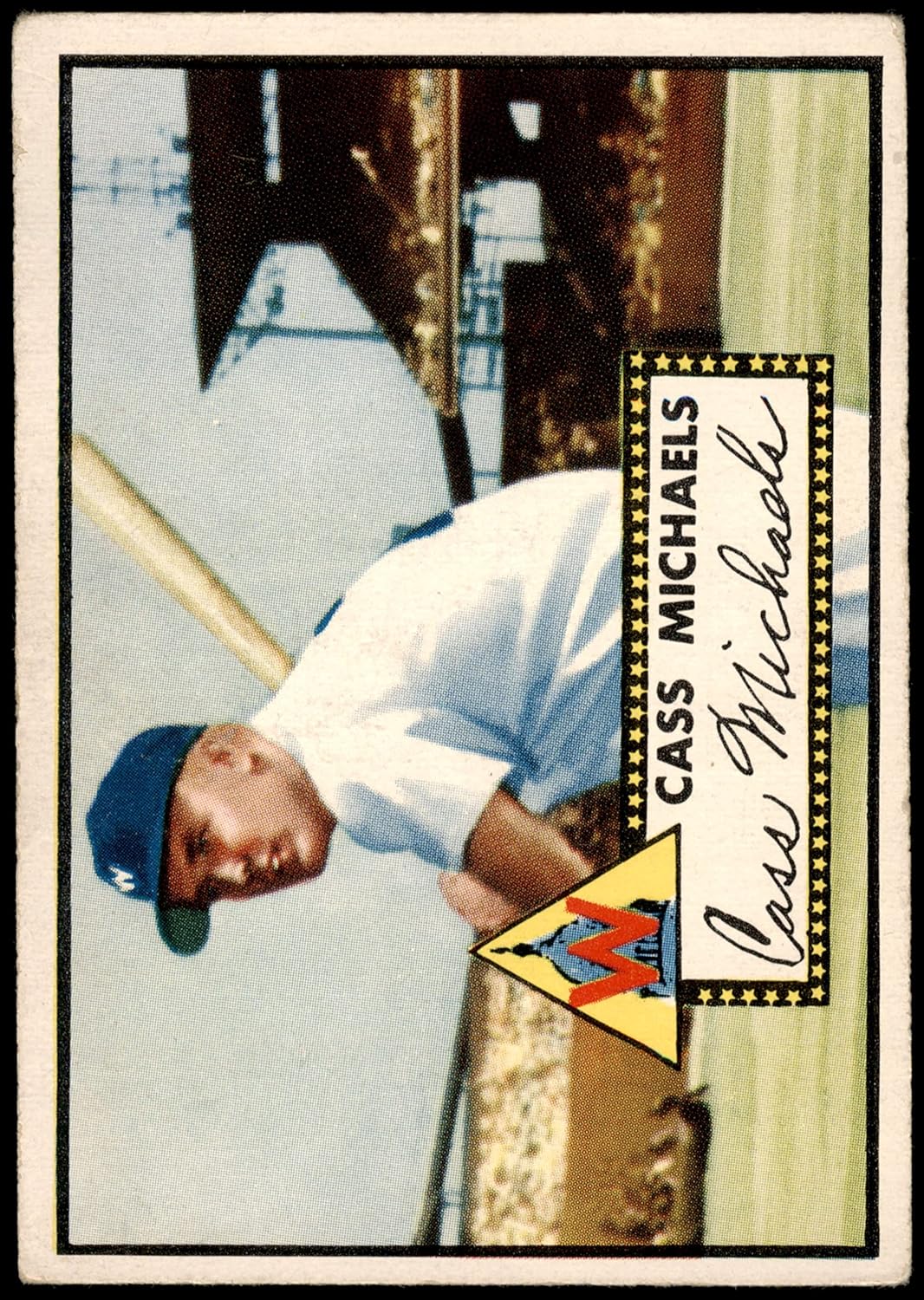 1952 Topps #178 CRM Cass Michaels Washington Senators (Baseball Card) (Cream Back) VG/EX Senators