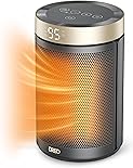Dreo Space Heater, Portable Electric Heaters for Indoor Use with Thermostat, Digital Display, 1-12H Timer, Eco Mode and Fan Mode, 1500W PTC Ceramic Fast Safety Heat for Office Bedroom Home