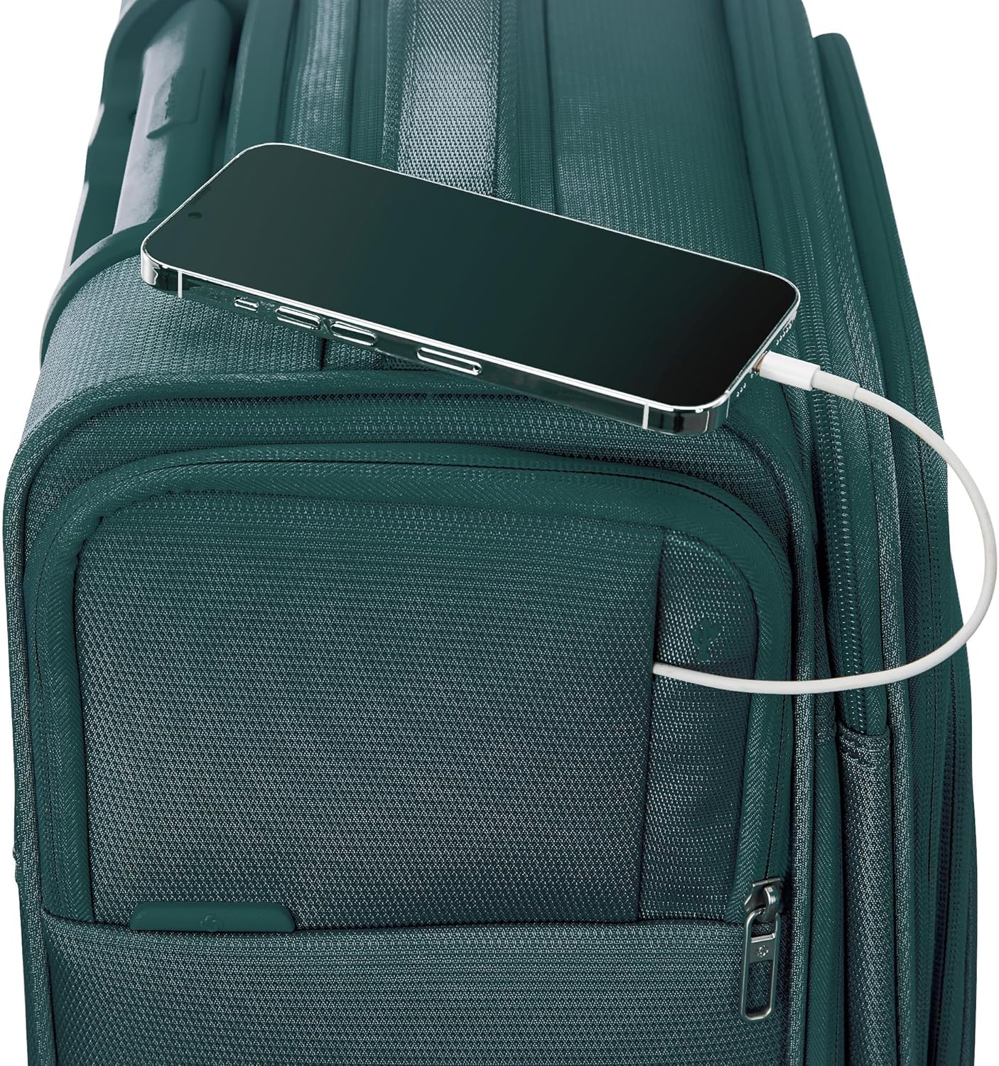 Samsonite UpLIFT Lightweight Softside Carry-On Luggage with Spinner Wheels - Expandable - Airline-Approved, Polyester Soft Suitcase for Ultra Light Travel - Emerald Green - Image 11