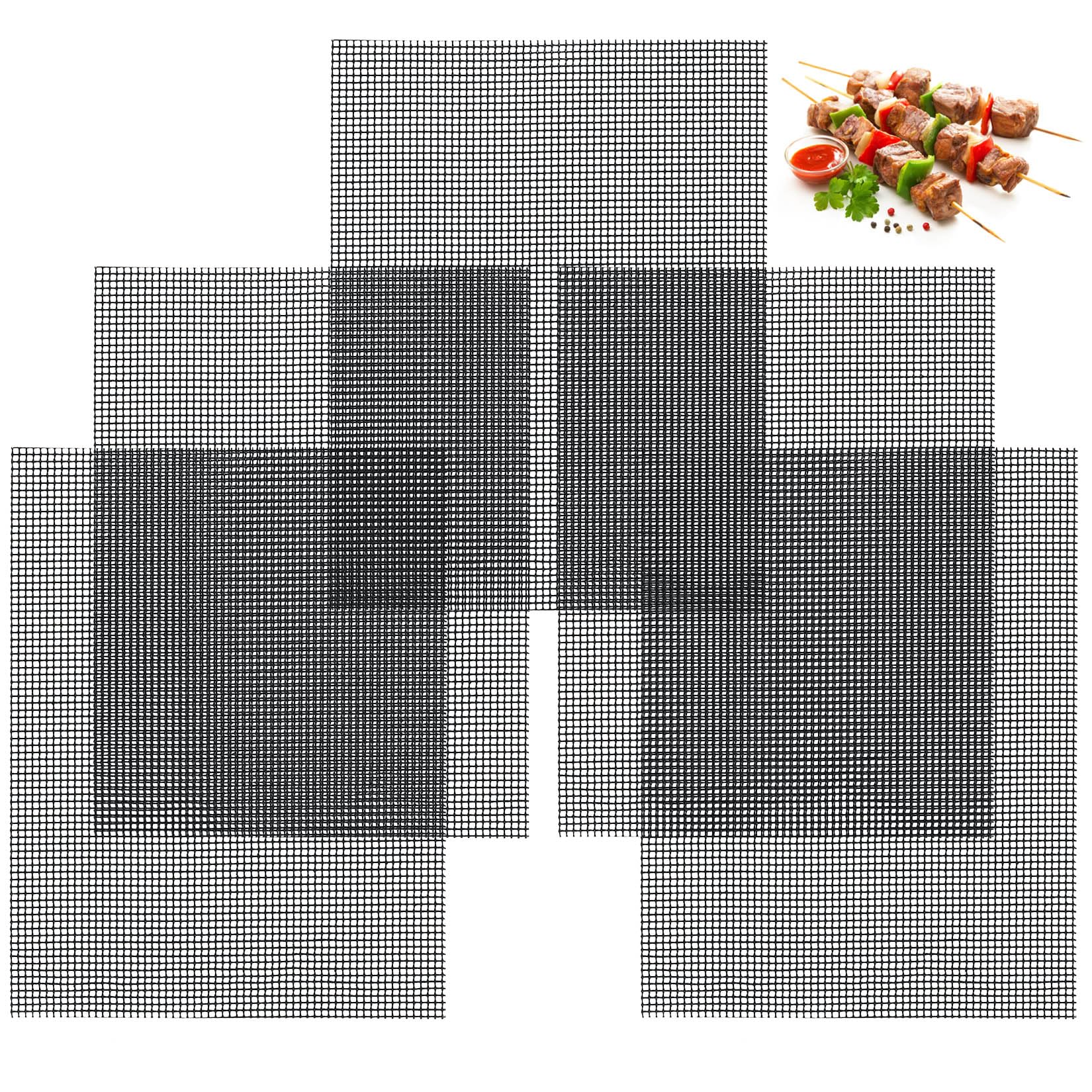 Tapis de Cuisson Barbecue Antiadhésif Réutilisable 40 x 30 cm