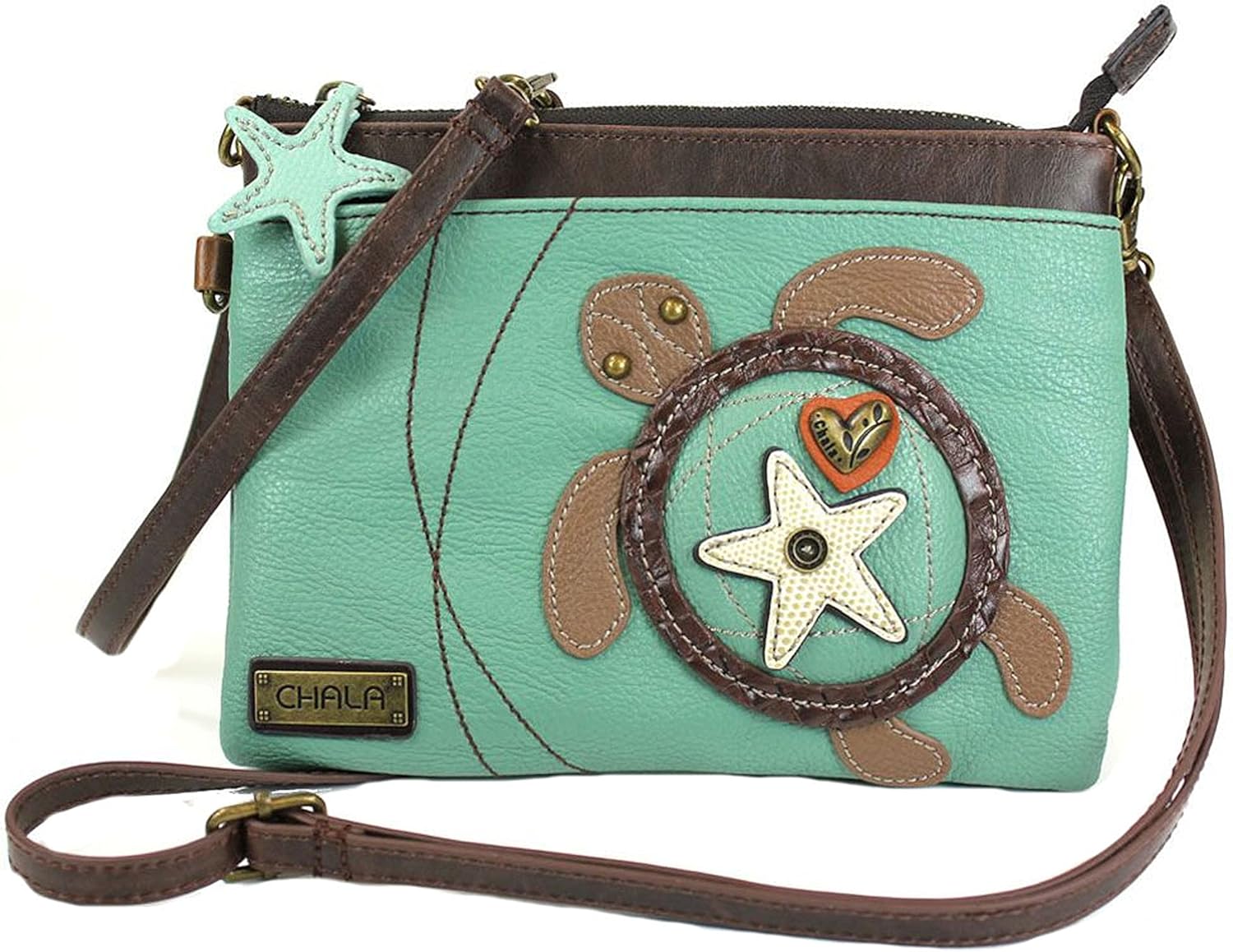 Chala Sea Turtle Mini Crossbody Handbag