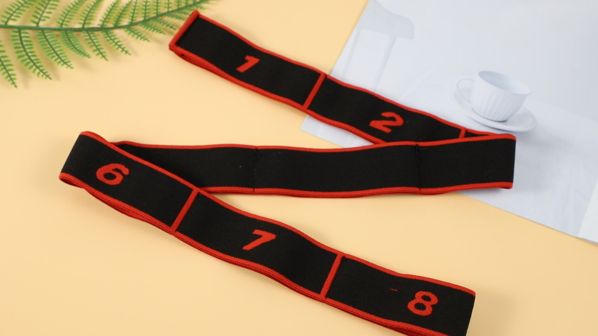 Set Bandes Élastiques Fitness 8 Niveaux - Renforcement Musculaire, Yoga, Pilates
