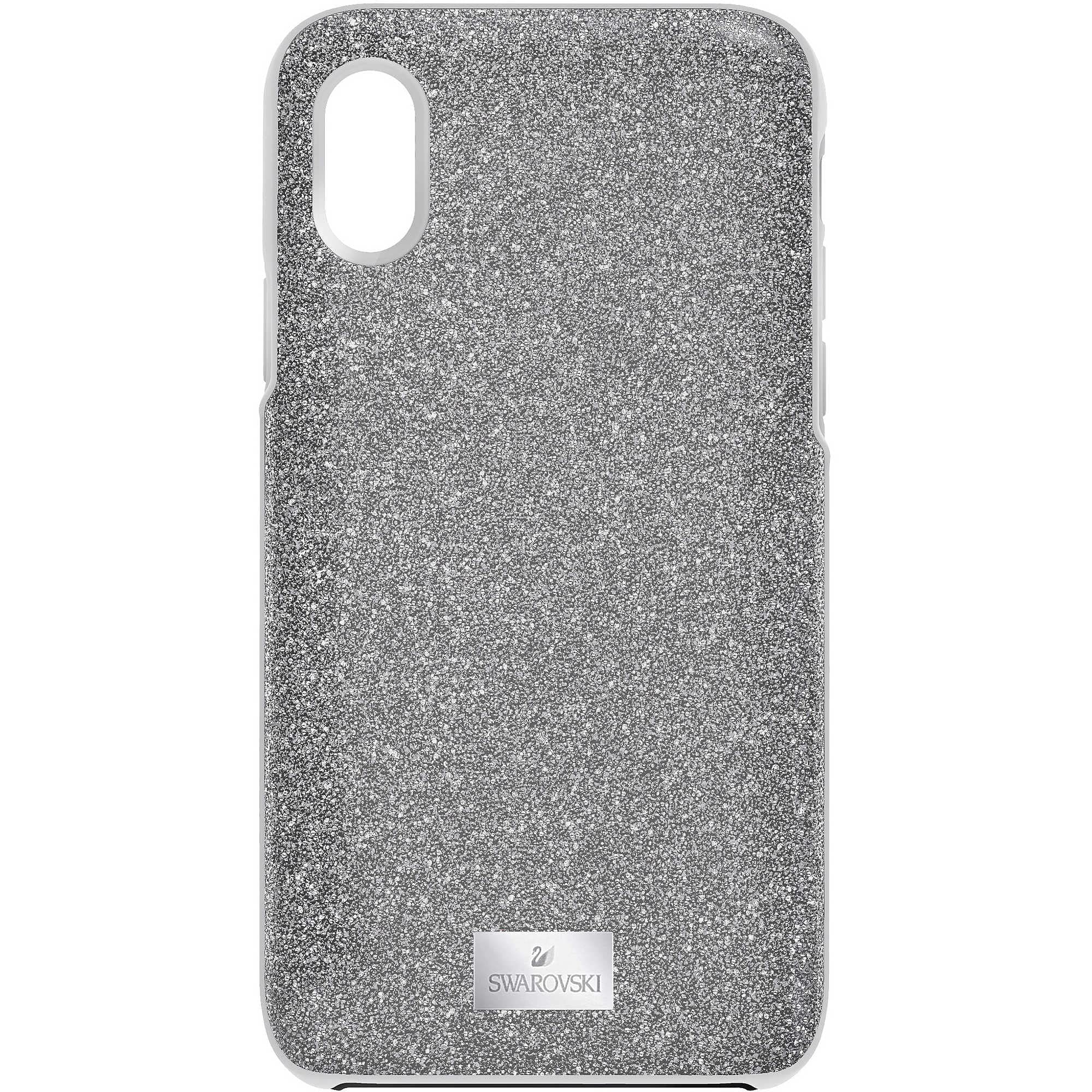 custodia swarovski per smartphone grigio con bordi protettivi
