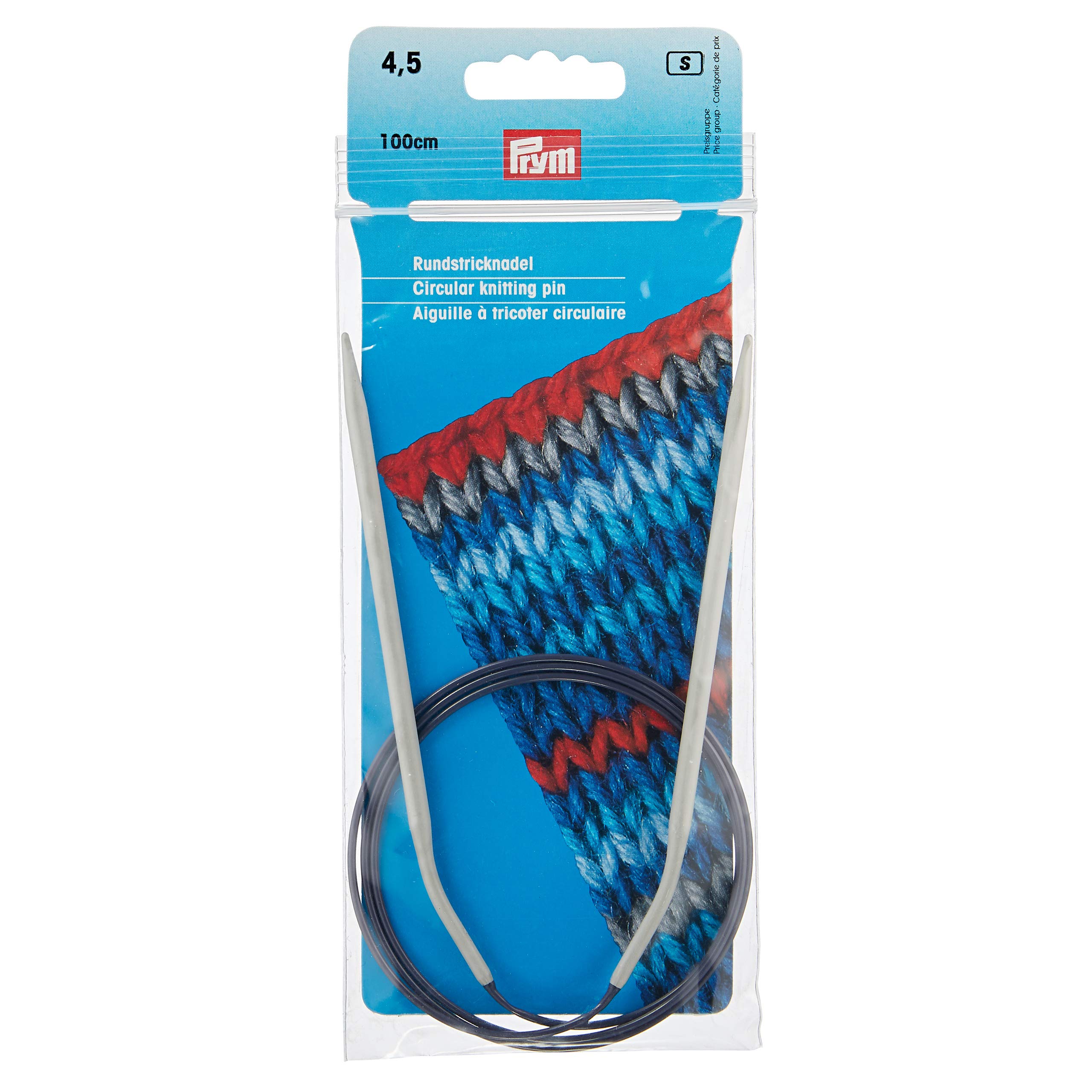 Prym Grey Circular Knitting Needle, Aluminium, 4.5 Mm