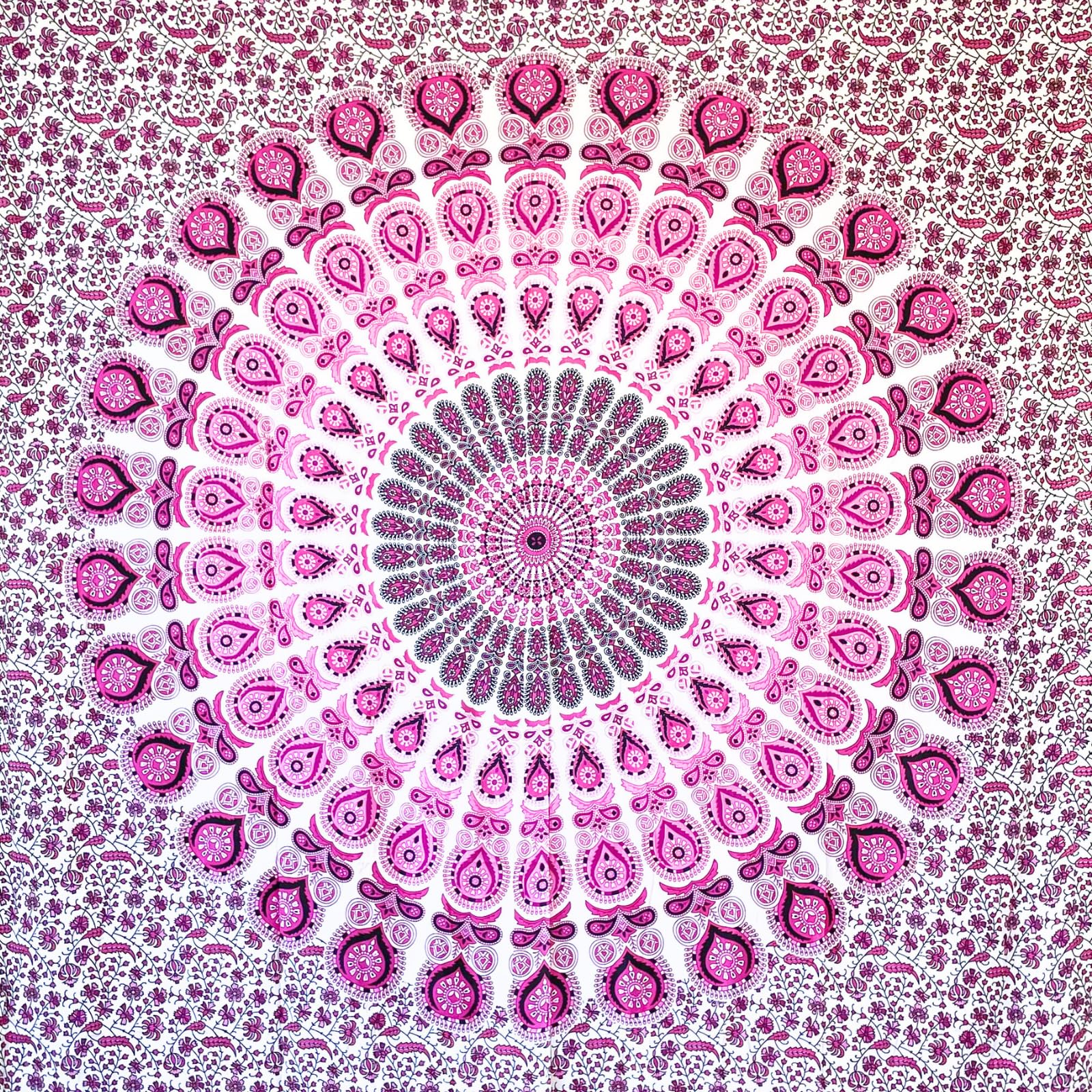 MOMOMUS Mandala Tapestry Wall Hanging, Mural Art, 100% Cotton, Bohemian & Lightweight