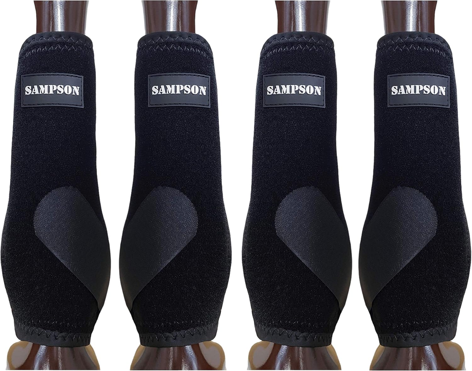 GARENDE 2Pcs Horse Boots Guard Adjustable Neoprene Shock Absorbing Leg Wraps Leg Protection For Jumping Training Equestrian Equipment Front