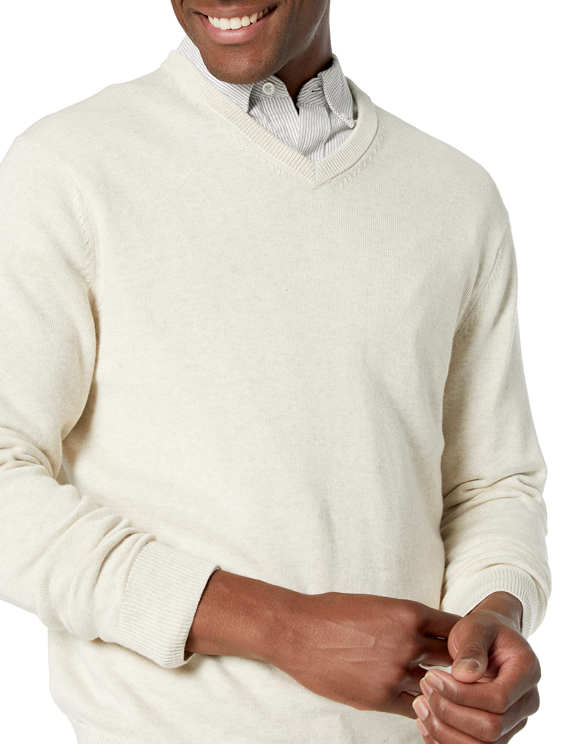Amazon Essentials Maglione con Scollo a V (Disponibile in Taglie Extra Forti) Uomo