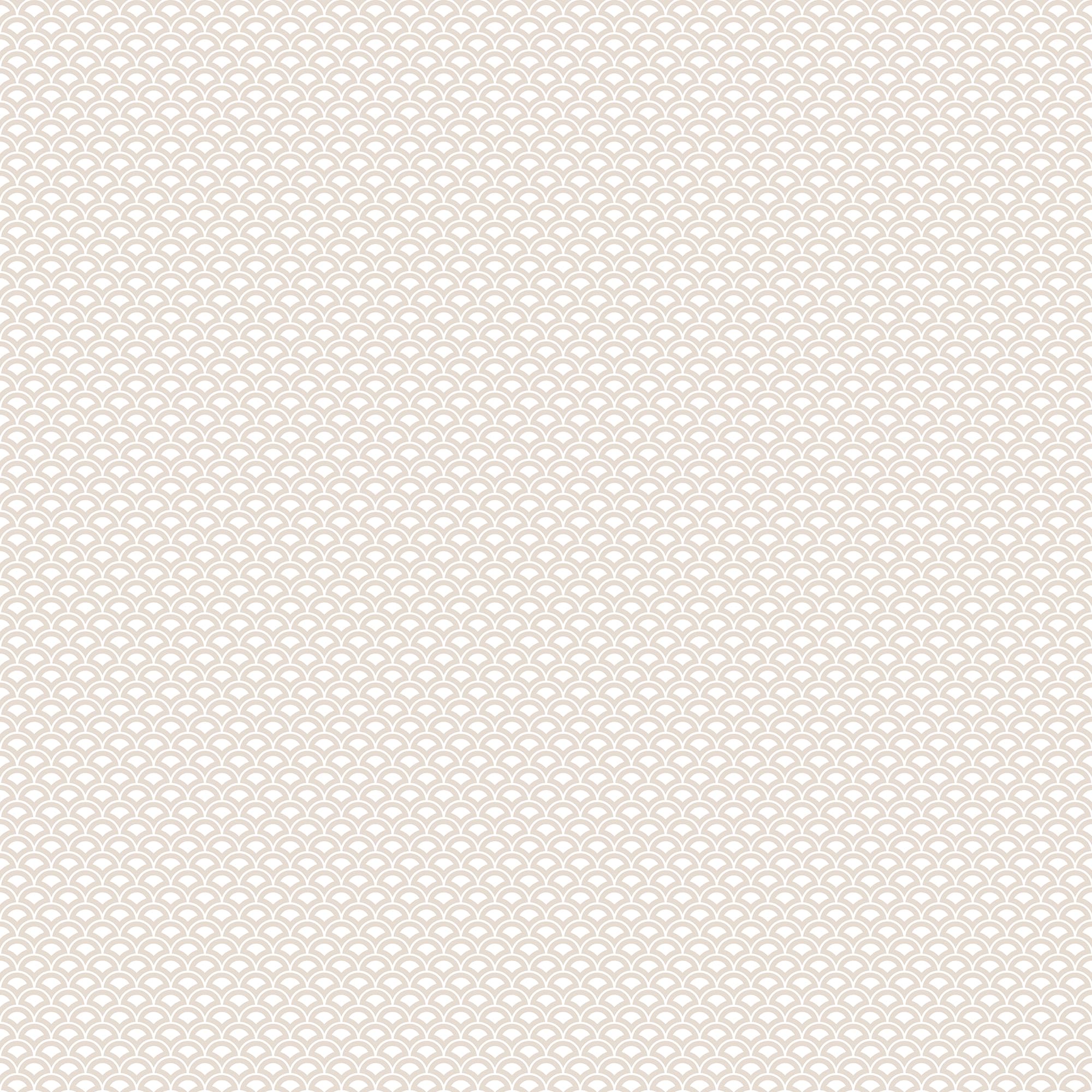 Galerie Small Prints Taupe Geometric Shell Top Wallpaper Roll from B&Q