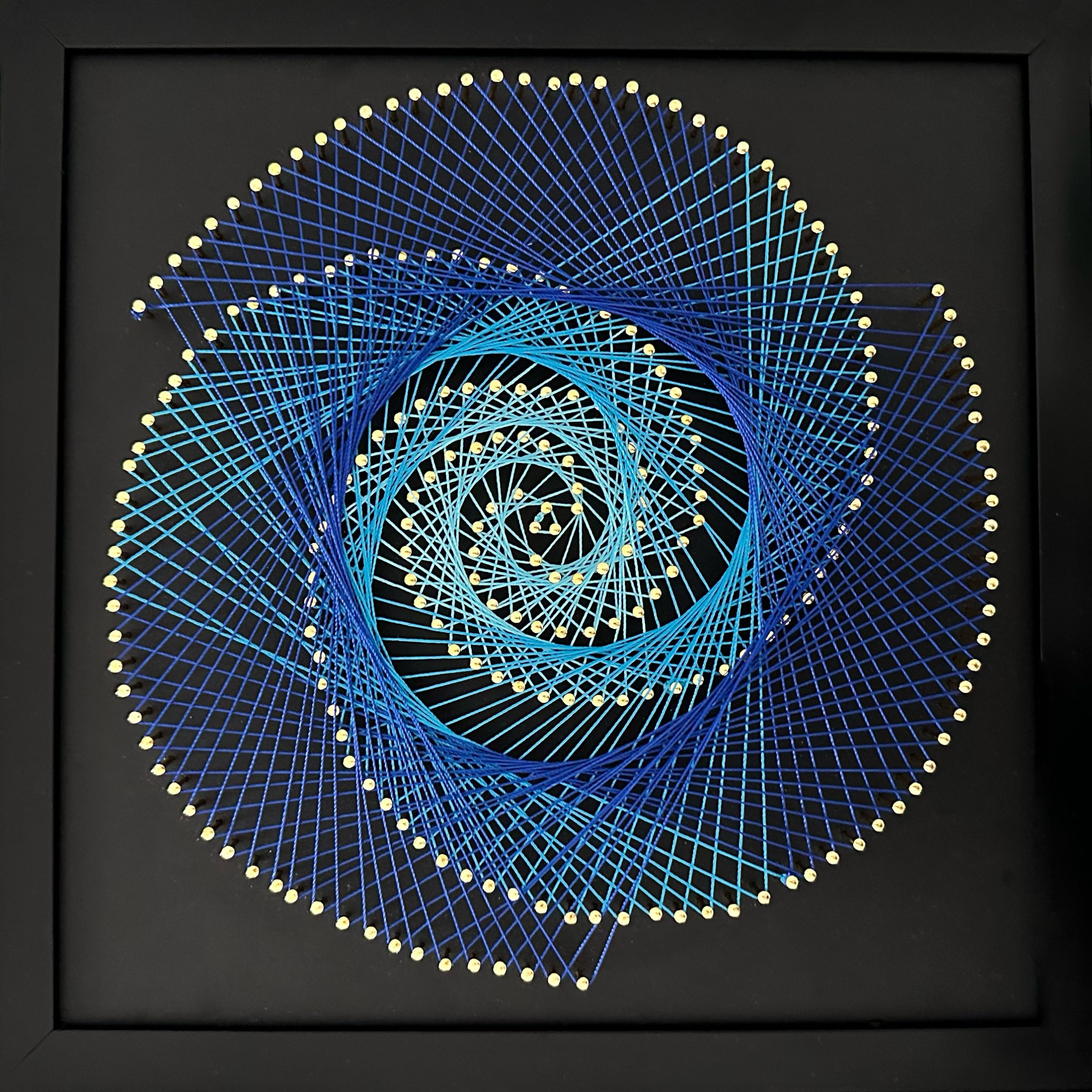 THOUDONER DIY 3D String Art Crafts Kit for Adults Beginner Unique Gift-Wall Decor Supplies(11.8inch*11.8inch).