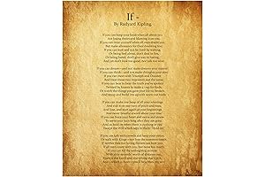 Rudyard Kipling "If You Can Keep Your Head" | Home & Office...
