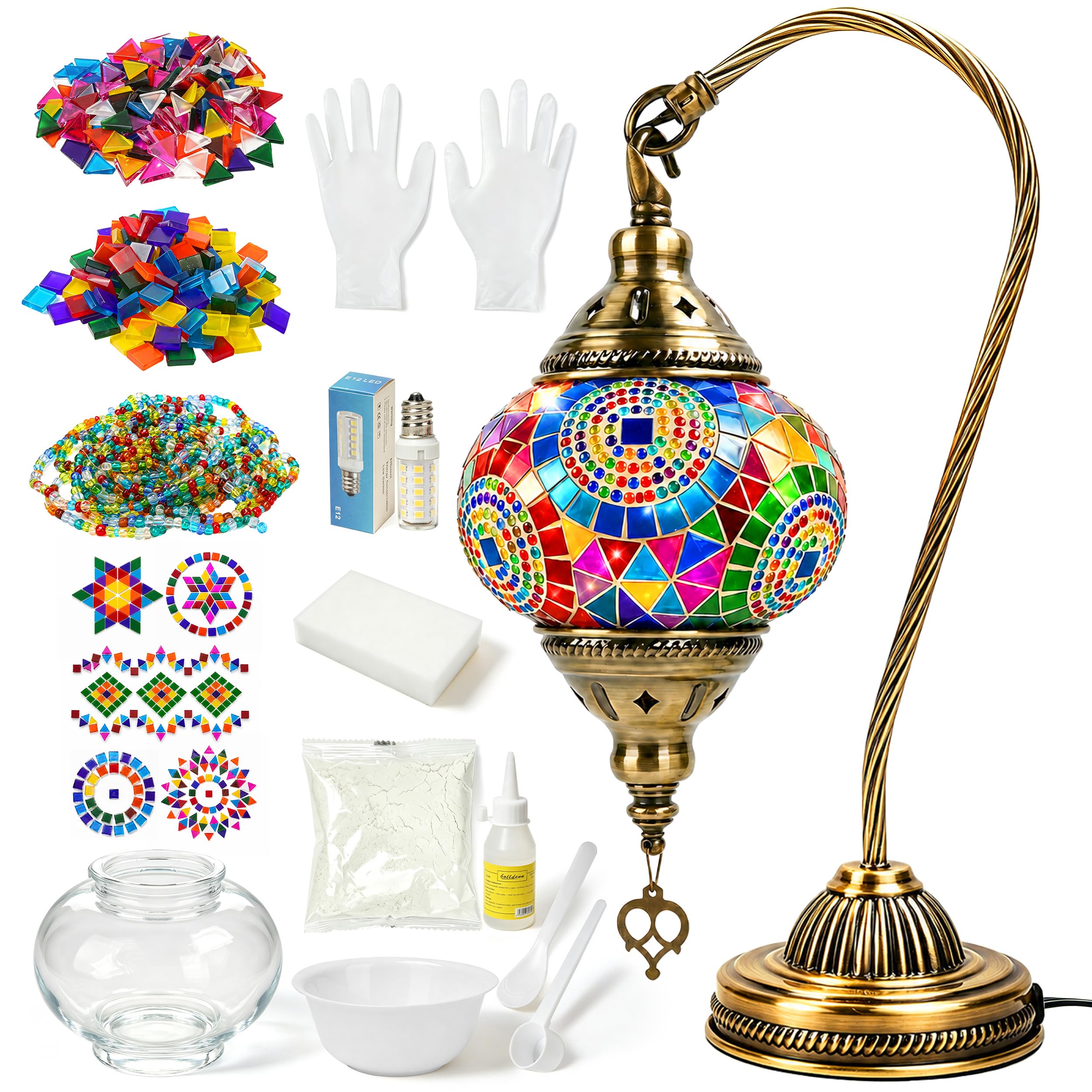 Joyclub Kit fai da te con lampada a mosaico turco per adulti, adatto ai